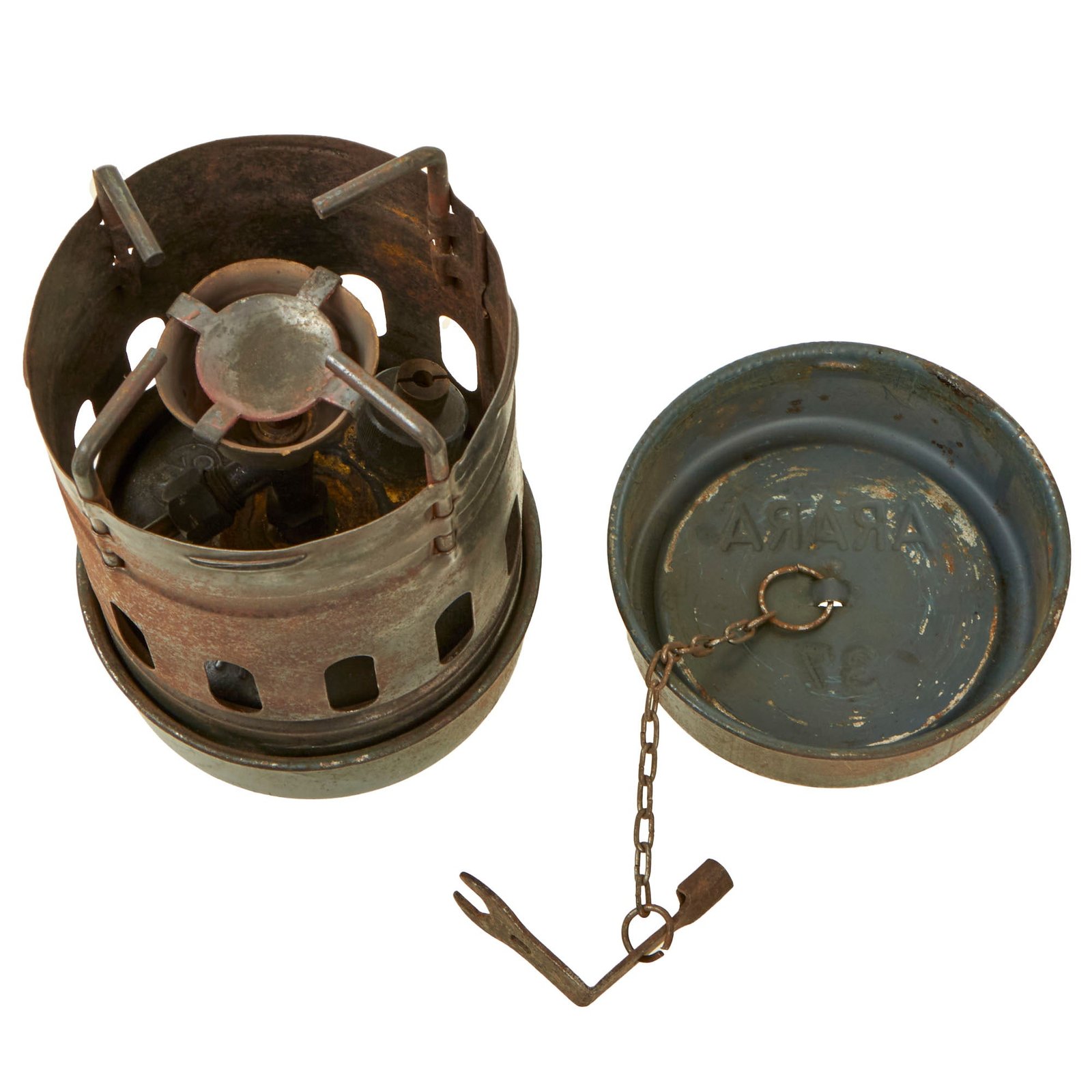 Buy Original German WWII Arara 1937-Dated Squad Field Stove with Tools | Original Firearms Antique For Sale