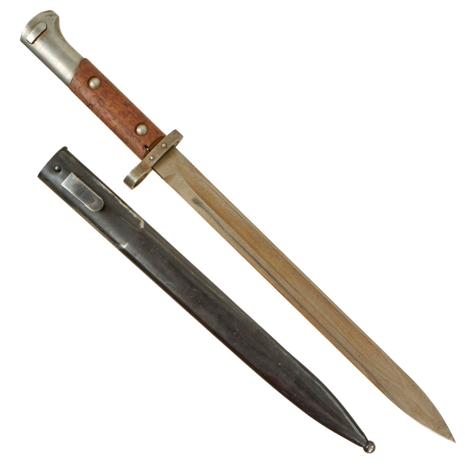 Buy Original Czechoslovakian WWII VZ-24 Mauser Bayonet with Scabbard | Original Firearms Antique For Sale