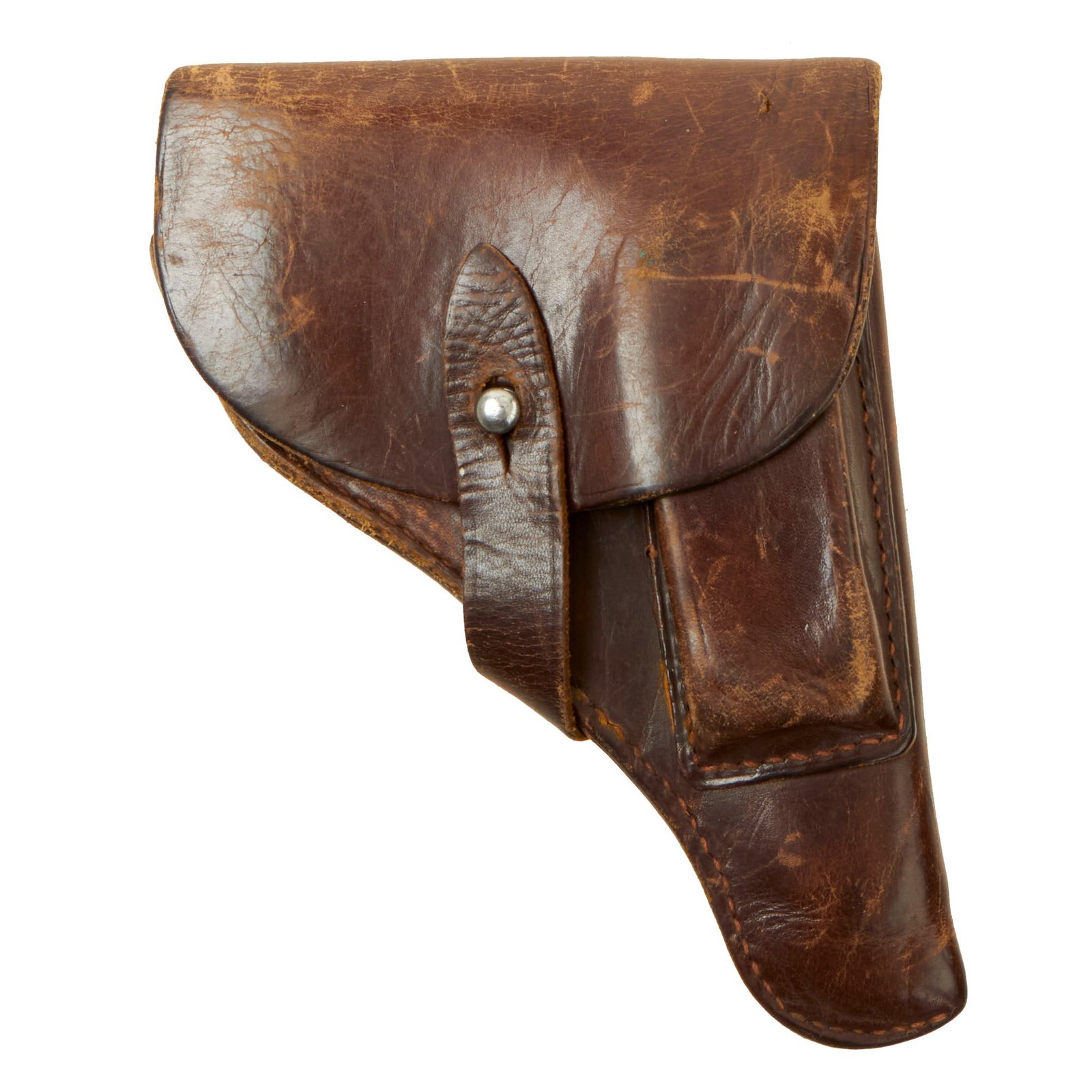 Buy Original German WWII 1934 Mauser Brown Softshell Leather Holster | Original Firearms Antique For Sale