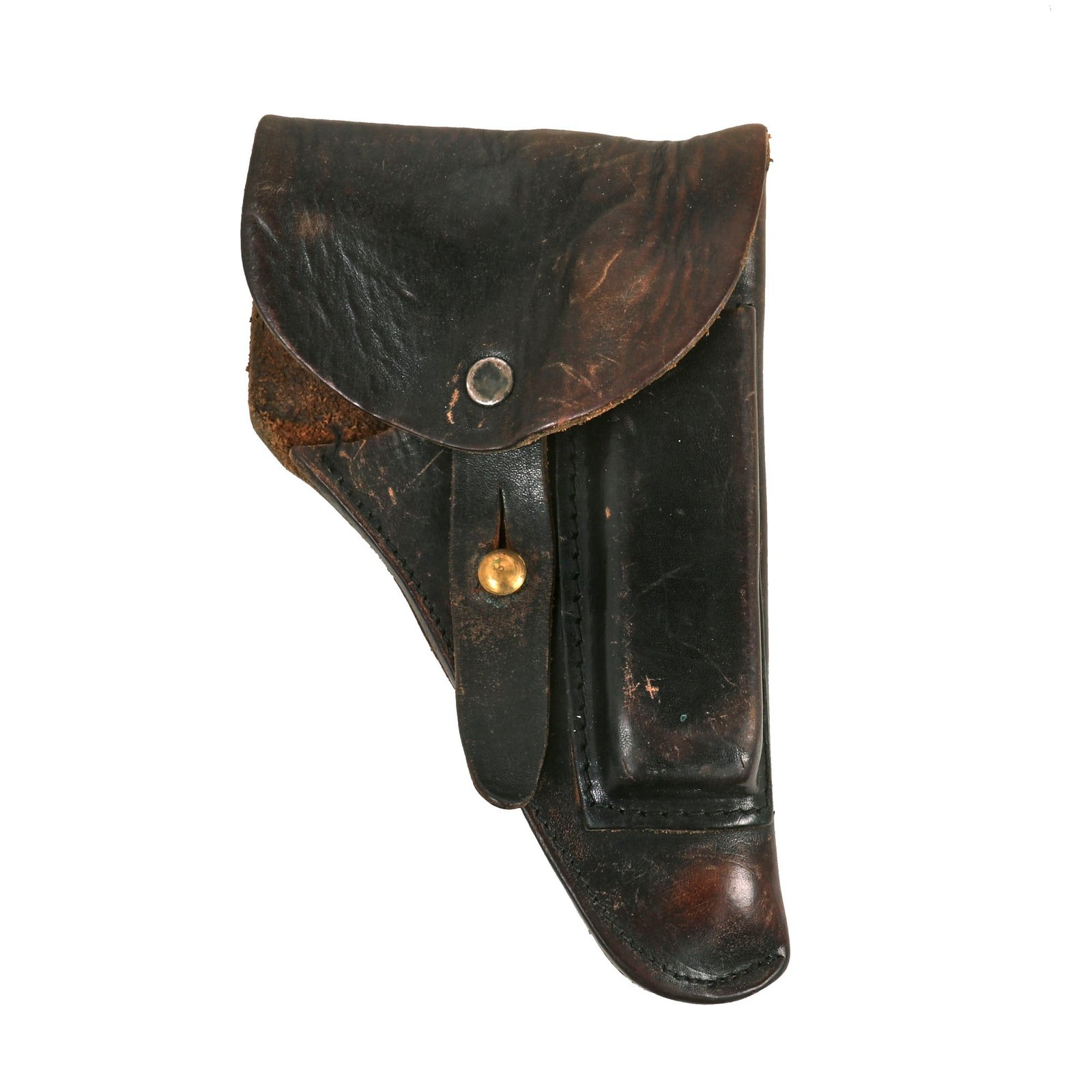 Buy Original German WWII 1934 Mauser Brown Softshell Leather Holster | Original Firearms Antique For Sale