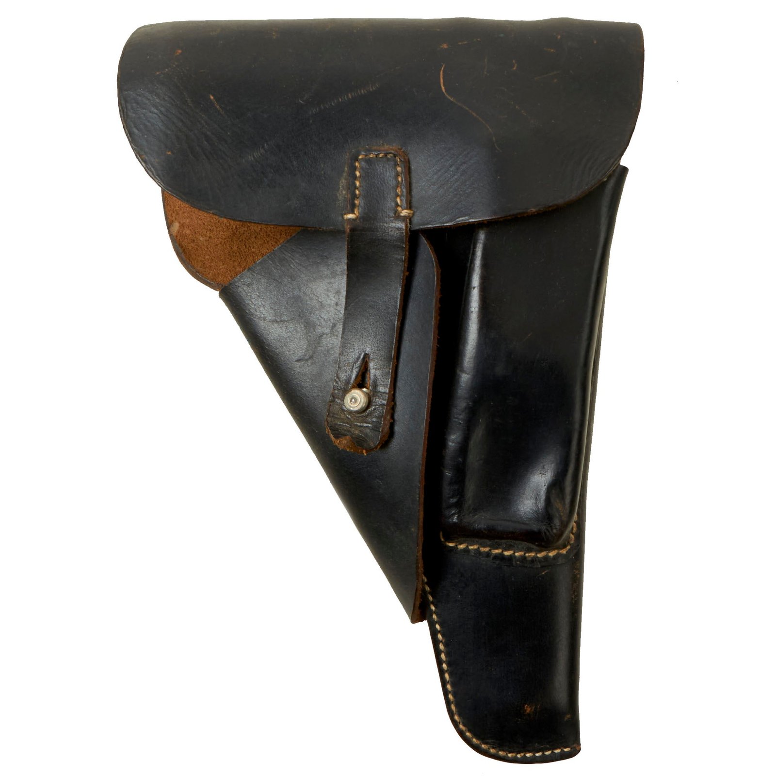 Buy Original German WWII Walther P38 Black Leather Softshell Holster by Hans Römer - Pistole 38 | Original Firearms Antique For Sale
