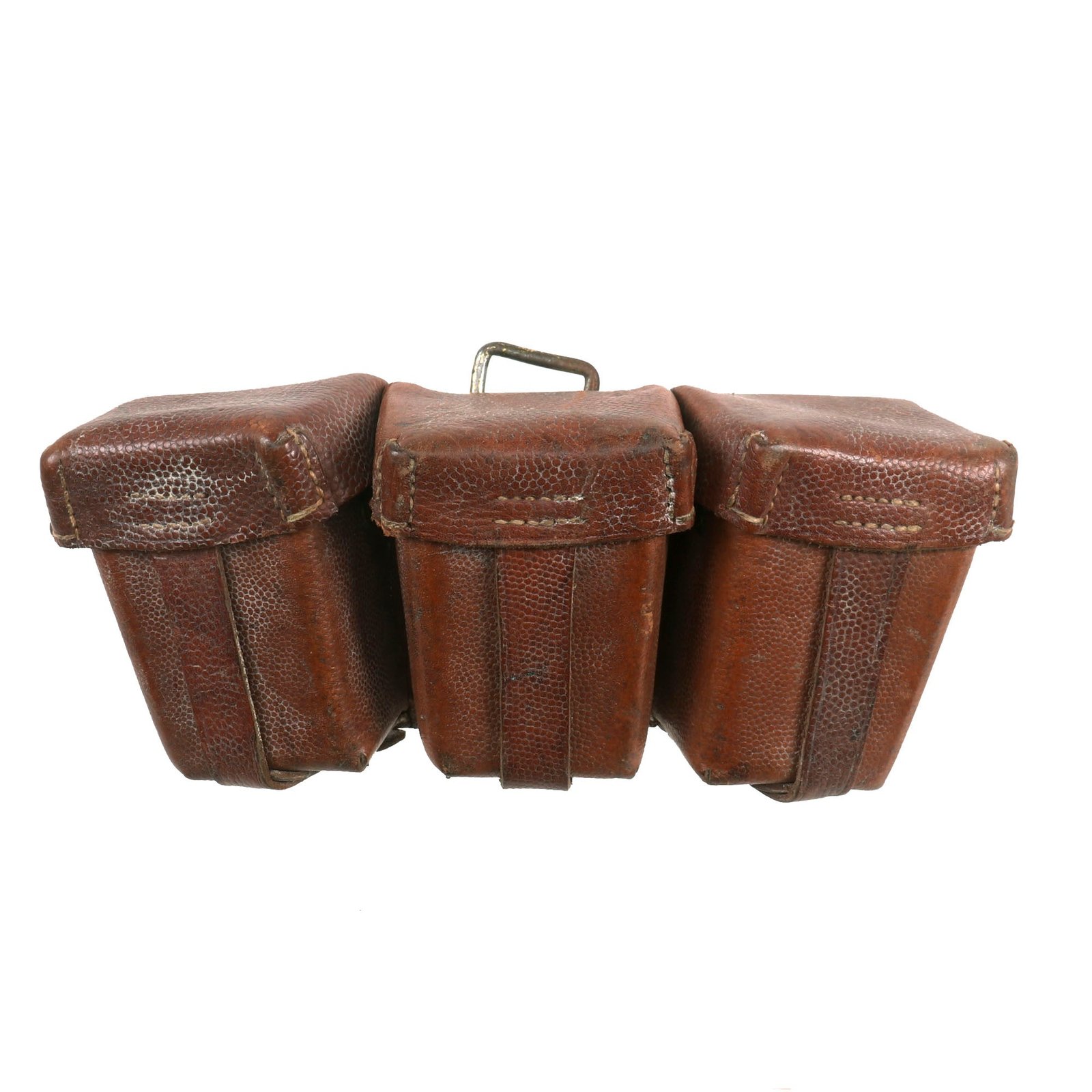 Buy Original Imperial German WWI Mauser Triple Ammunition Pouch Unit Marked to 77th Infantrie Regiment - J.R. 77 | Original Firearms Antique For Sale