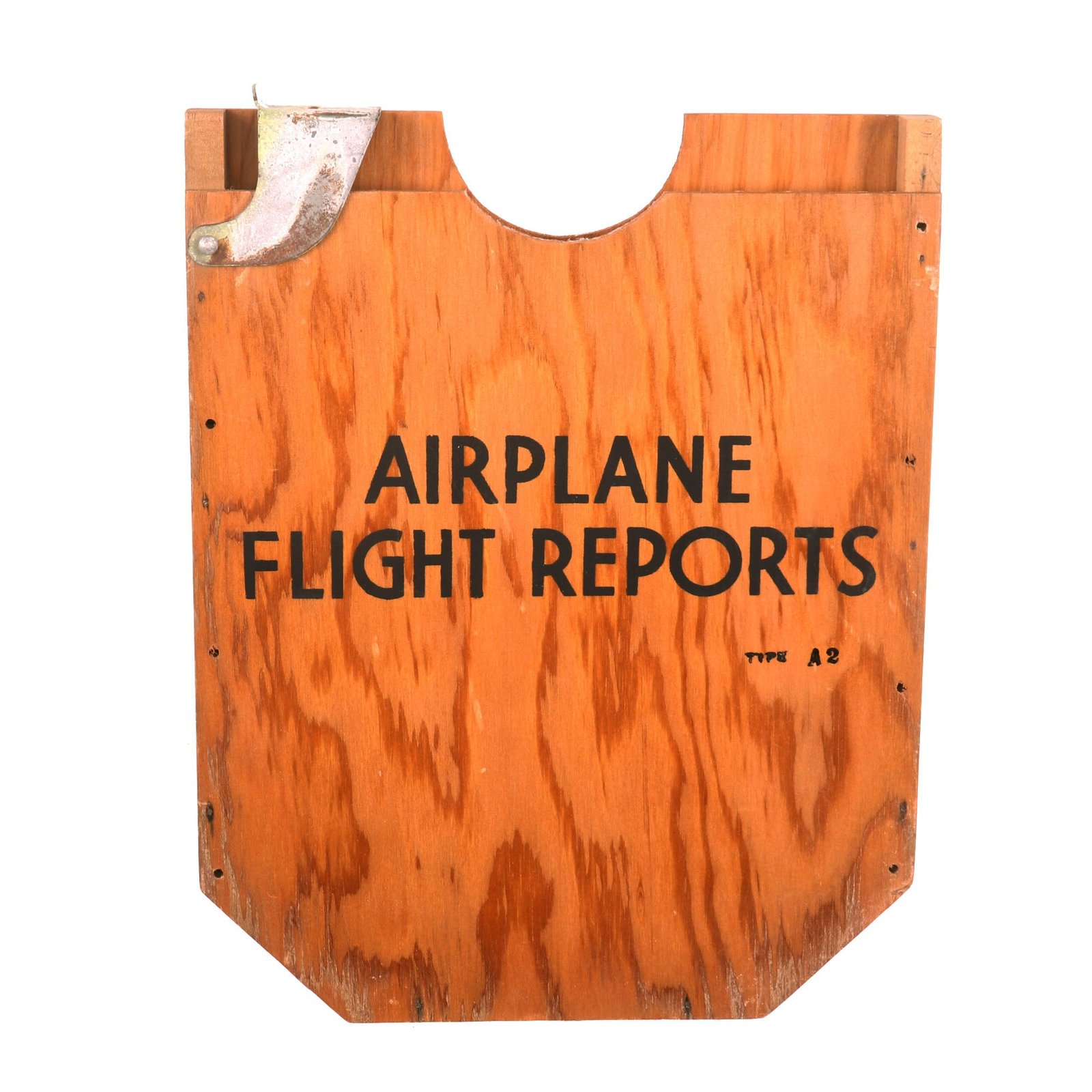 Buy Original U.S. WWII Aircraft Flight Report Type A2 Wooden Cockpit Document Holder | Original Firearms Antique For Sale