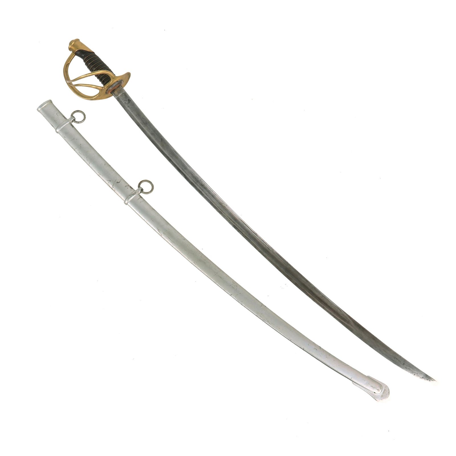 Buy Original U.S. Civil War Era M1860 Light Cavalry Saber by Mansfield and Lamb with Scabbard - Dated 1864 | Original Firearms Antique For Sale