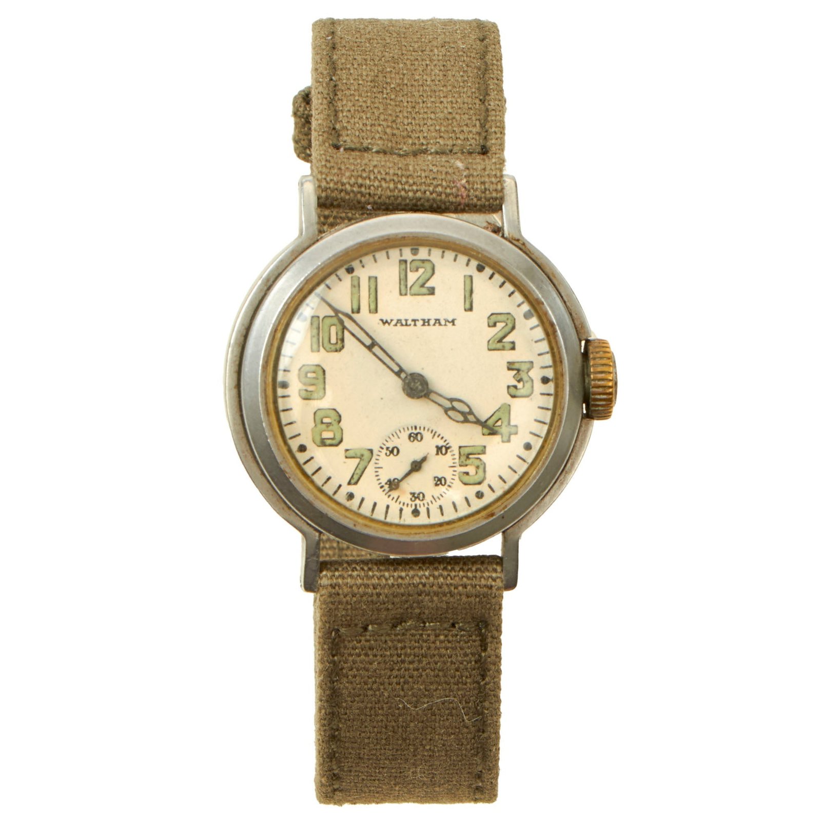 Buy Original U.S. WWII Ordnance Department Wrist Watch by Waltham - Fully Functional | Original Firearms Antique For Sale