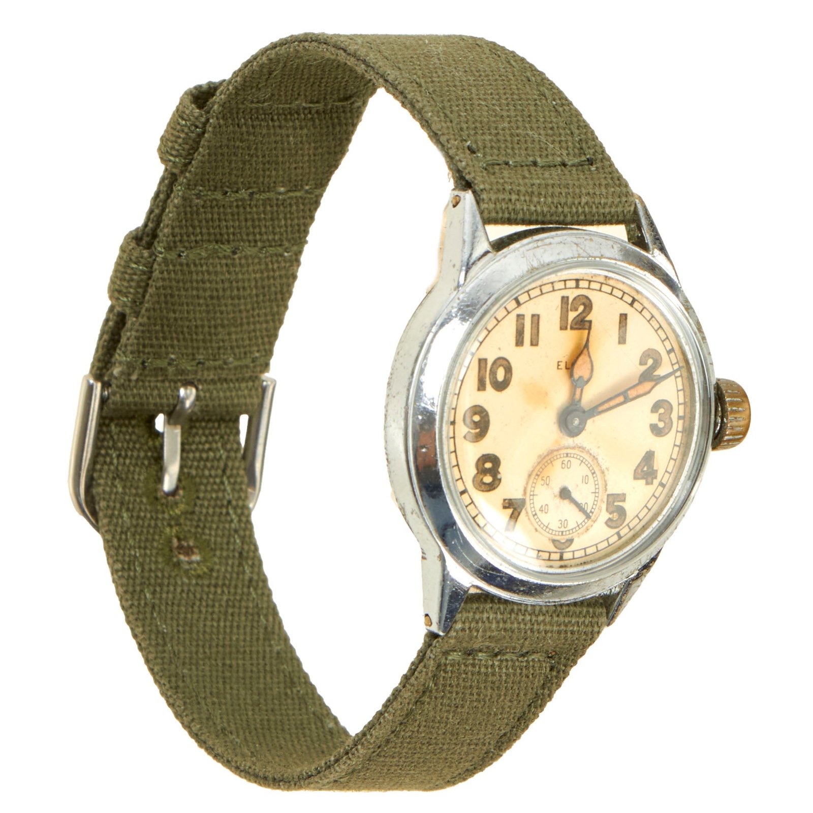 Buy Original U.S. WWII Ordnance Department Wrist Watch by Elgin | Original Firearms Antique For Sale