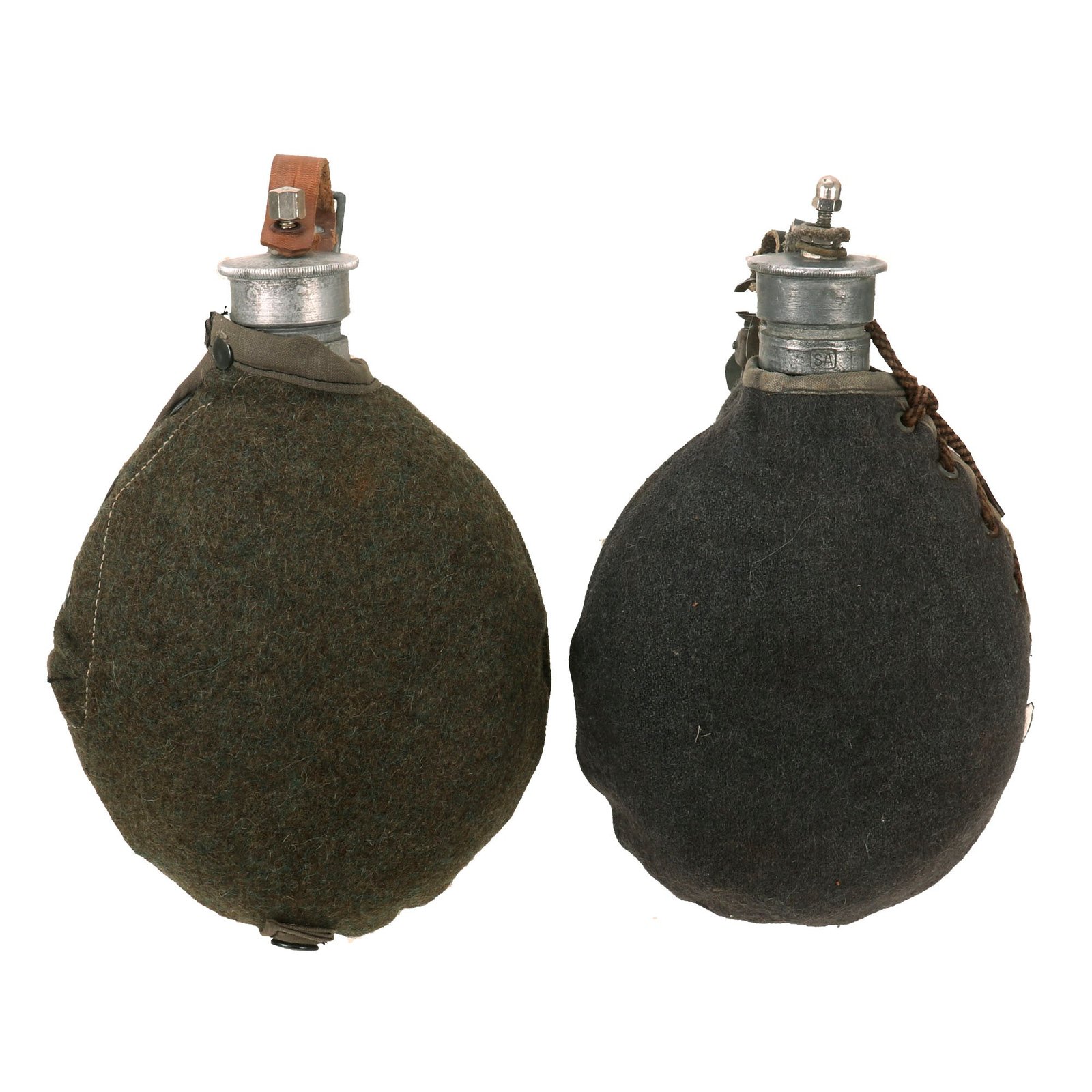 Buy Original Finnish WWII Pair of Wartime Dated Canteens - 1942 & 1944 | Original Firearms Antique For Sale