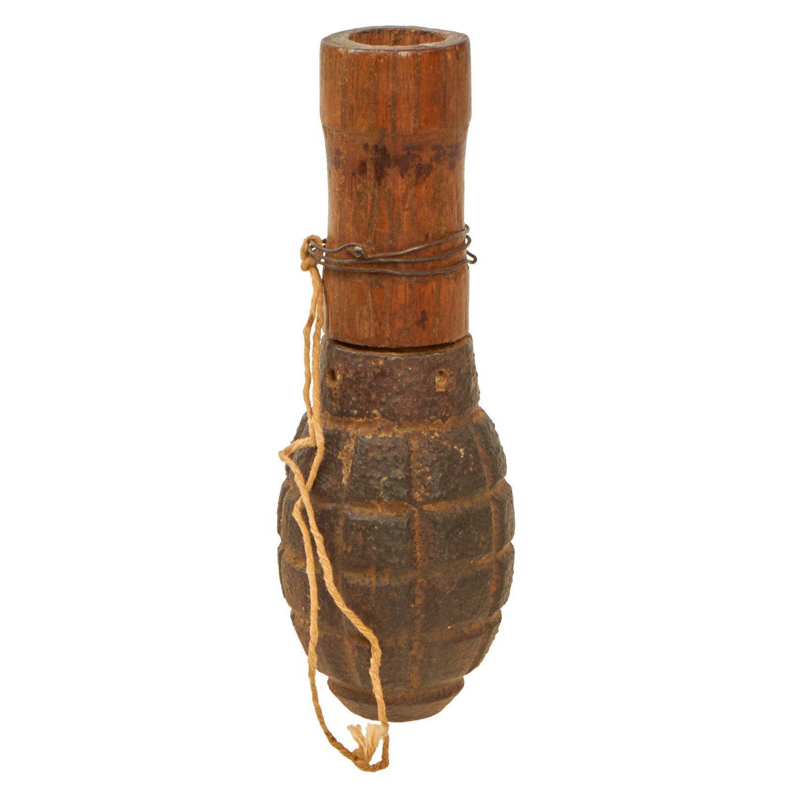 Buy Original Vietnam War NVA / VC North Vietnamese Short Stick Fragmentation Grenade - Inert | Original Firearms Antique For Sale