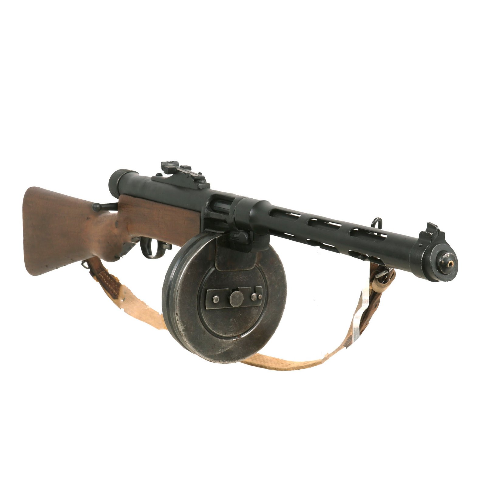 Buy Original Finnish WWII Suomi KP/-31 M31 9mm Display SMG with Drum Magazine and Sling - Serial 69884 | Original Firearms Antique For Sale