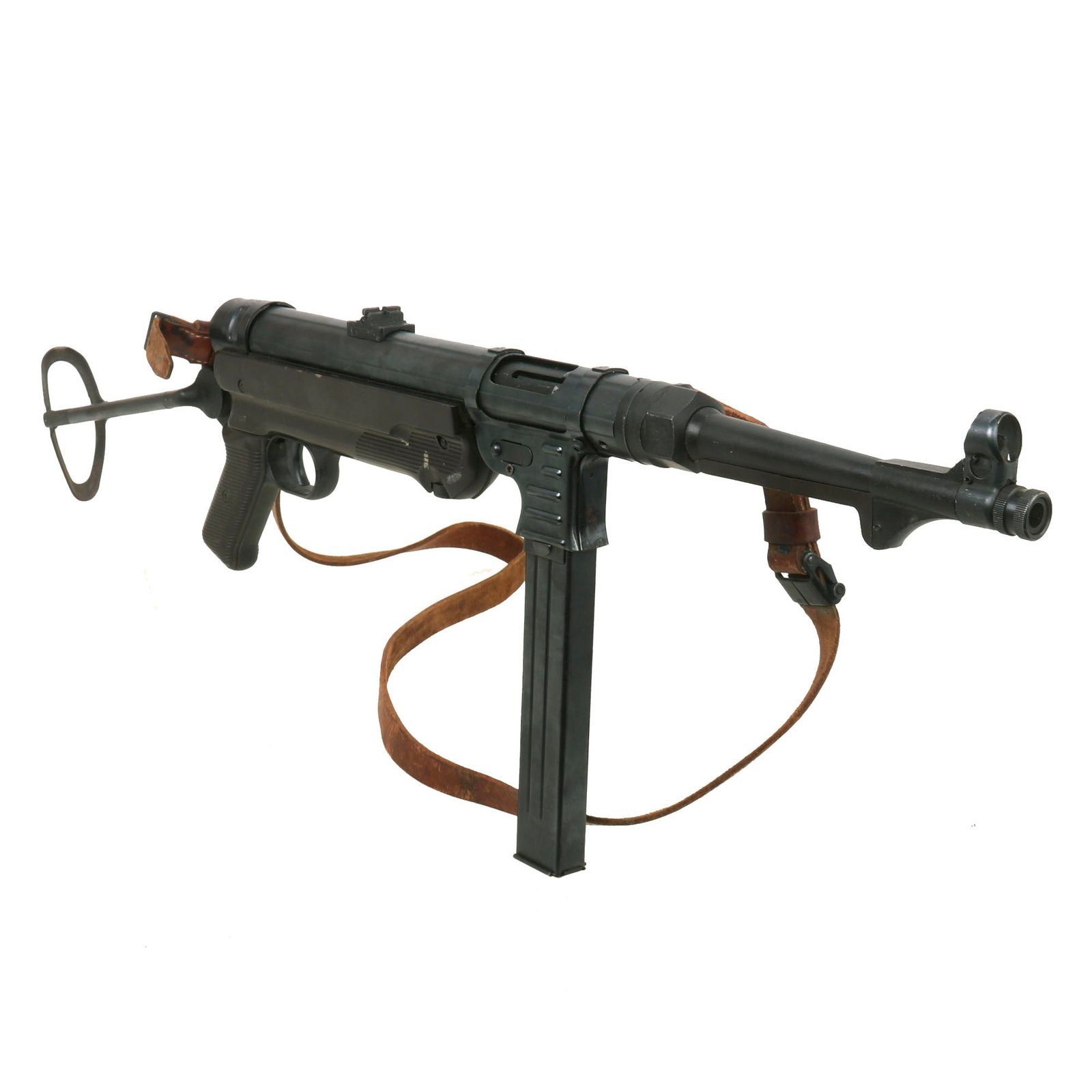 Buy German WWII Replica MP 40 Cap Plug Firing Submachine Gun by MGC Japan with Sling | Original Firearms Antique For Sale