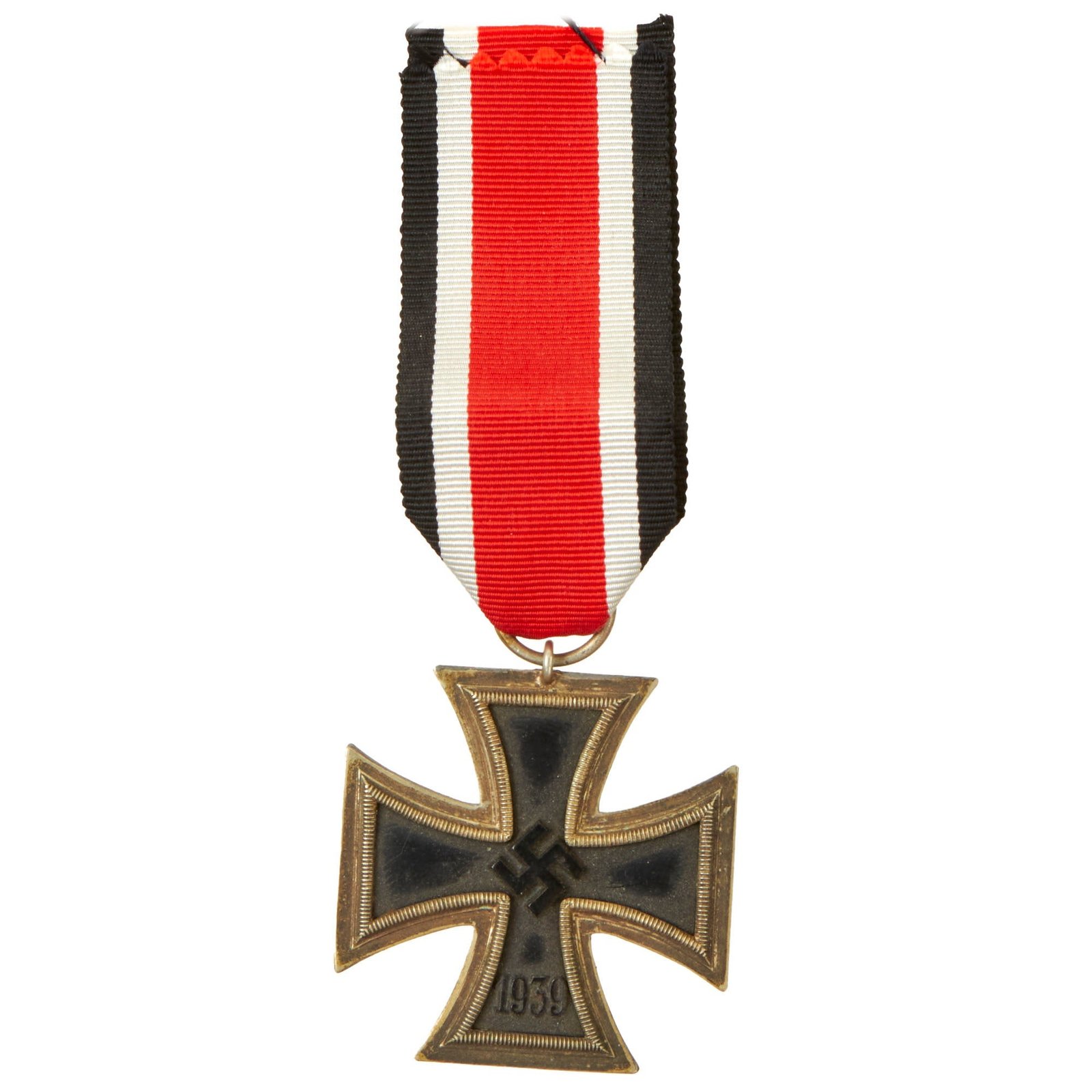 Buy Original German WWII Wehrmacht Iron Cross 2nd Class 1939 with Ribbon - Unmarked - EKII | Original Firearms Antique For Sale