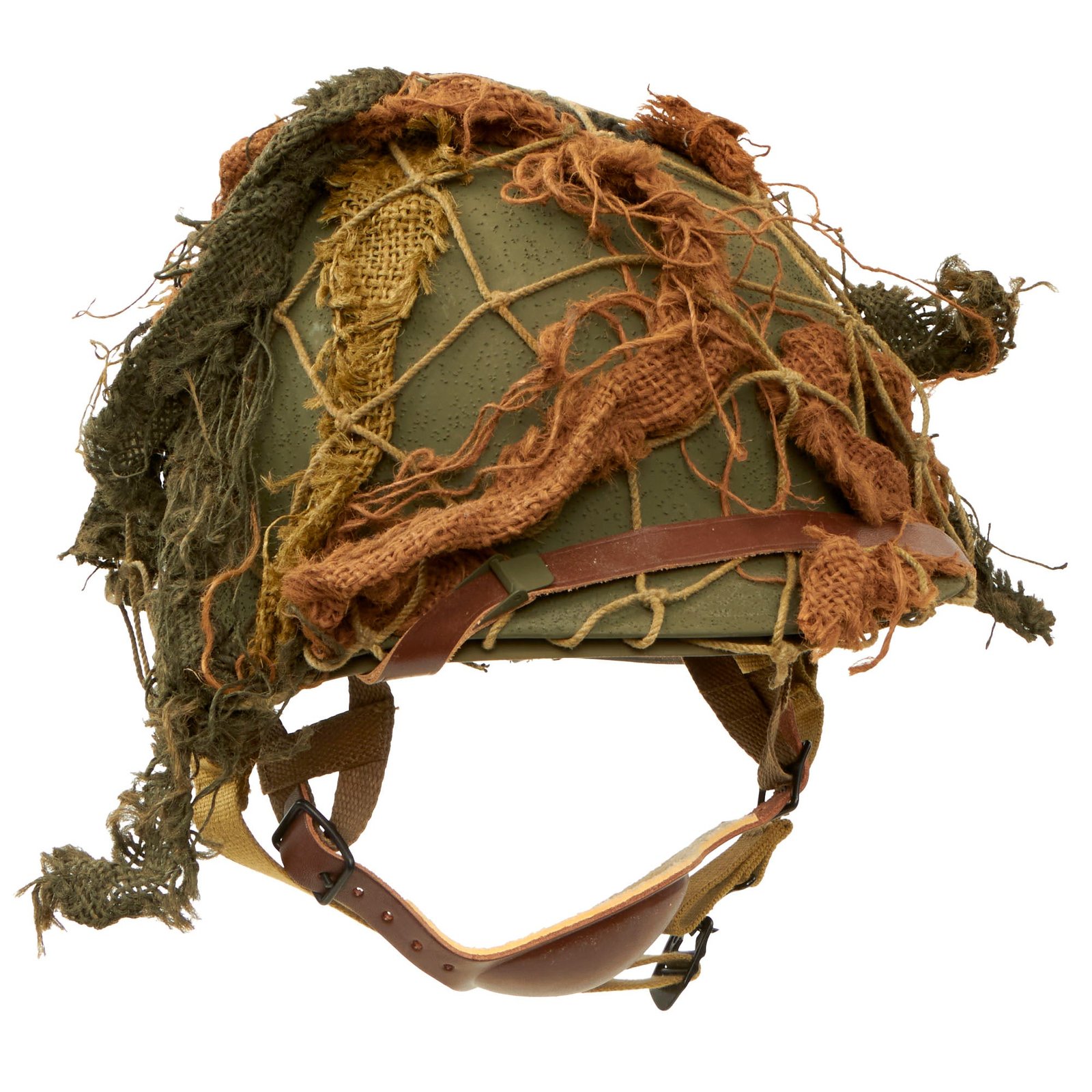 Buy Original U.S. WWII M1 Helmet Converted to Airborne Paratrooper M-1D D-Bale Helmet with Net & Scrim | Original Firearms Antique For Sale