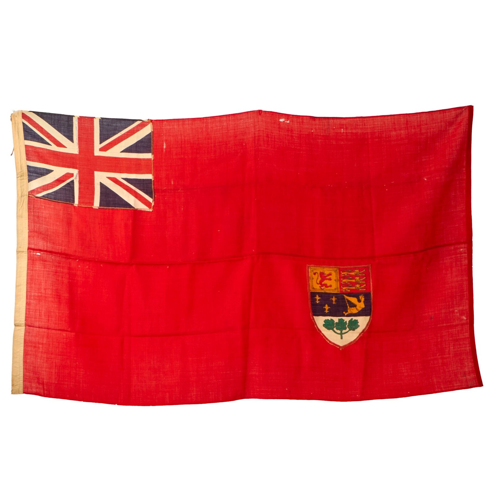 Buy Original Canadian WWII Multi-Piece Red Ensign Flag - 37 ½" x 60” | Original Firearms Antique For Sale