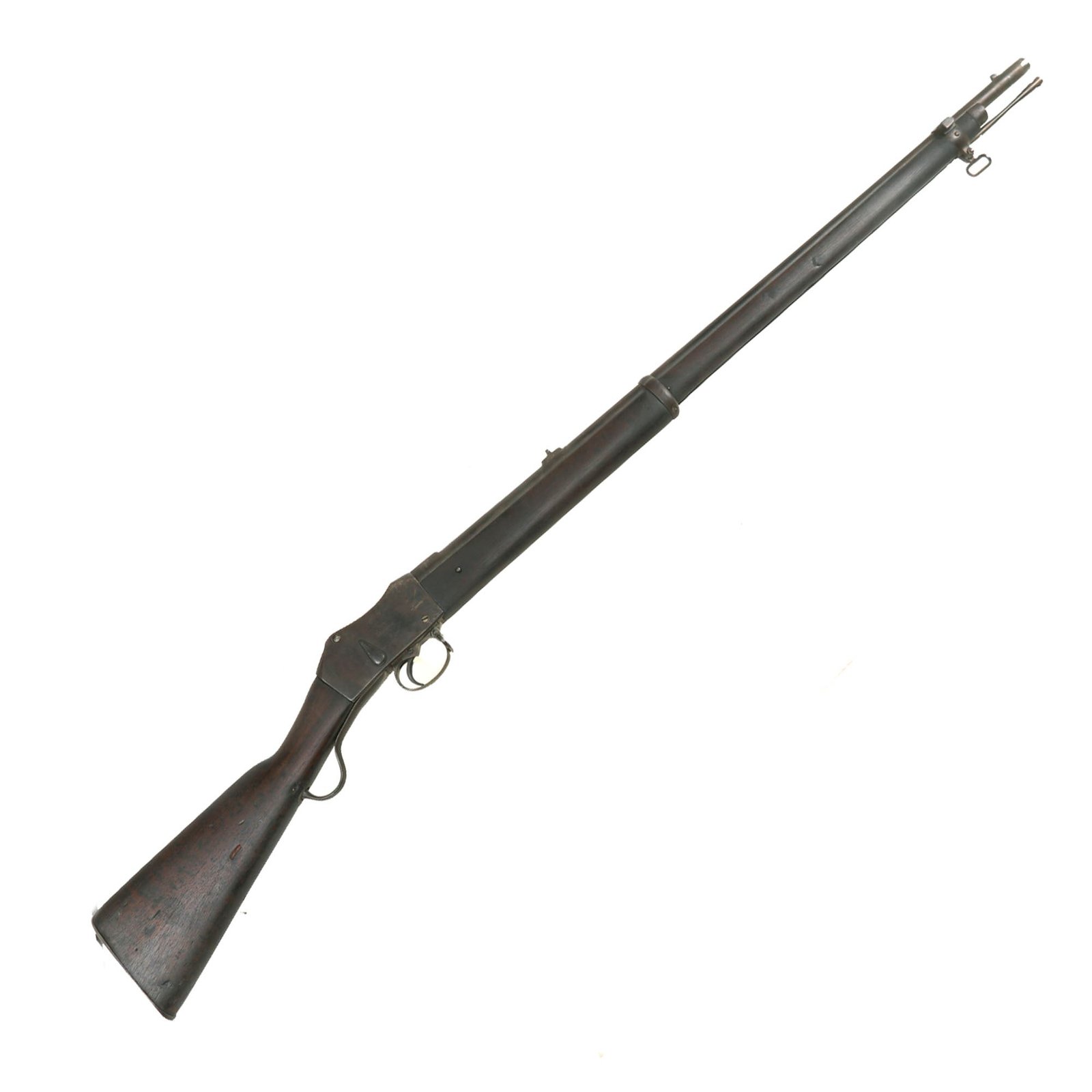Buy Original British P-1876 Martini-Henry MkII Rifle by RSAF Enfield Converted to 40 Bore Smoothbore - Dated 1876 | Original Firearms Antique For Sale