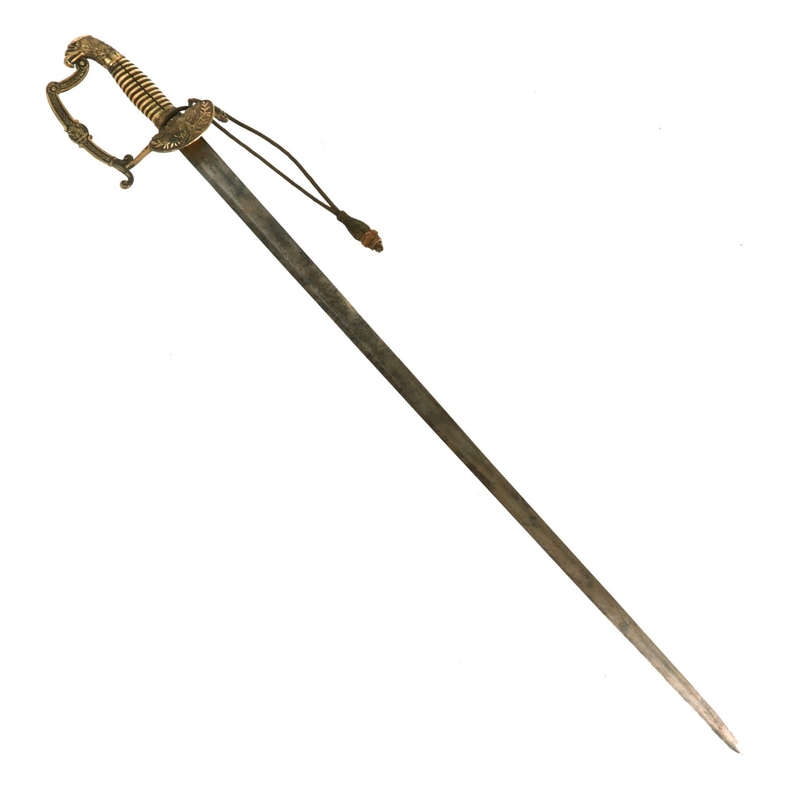 Buy Original U.S. Mexican-American War Era F.W. Widmann Eagle Head Type V Infantry Officer Sword with Etched Blade & Remnants of Sword Knot - circa 1835 | Original Firearms Antique For Sale