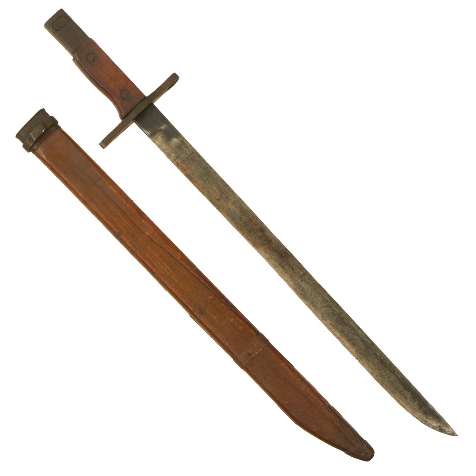 Buy Original Japanese Late WWII Arisaka Type 30 Last Ditch Bayonet & Scabbard by Toyoda Automatic Loom | Original Firearms Antique For Sale