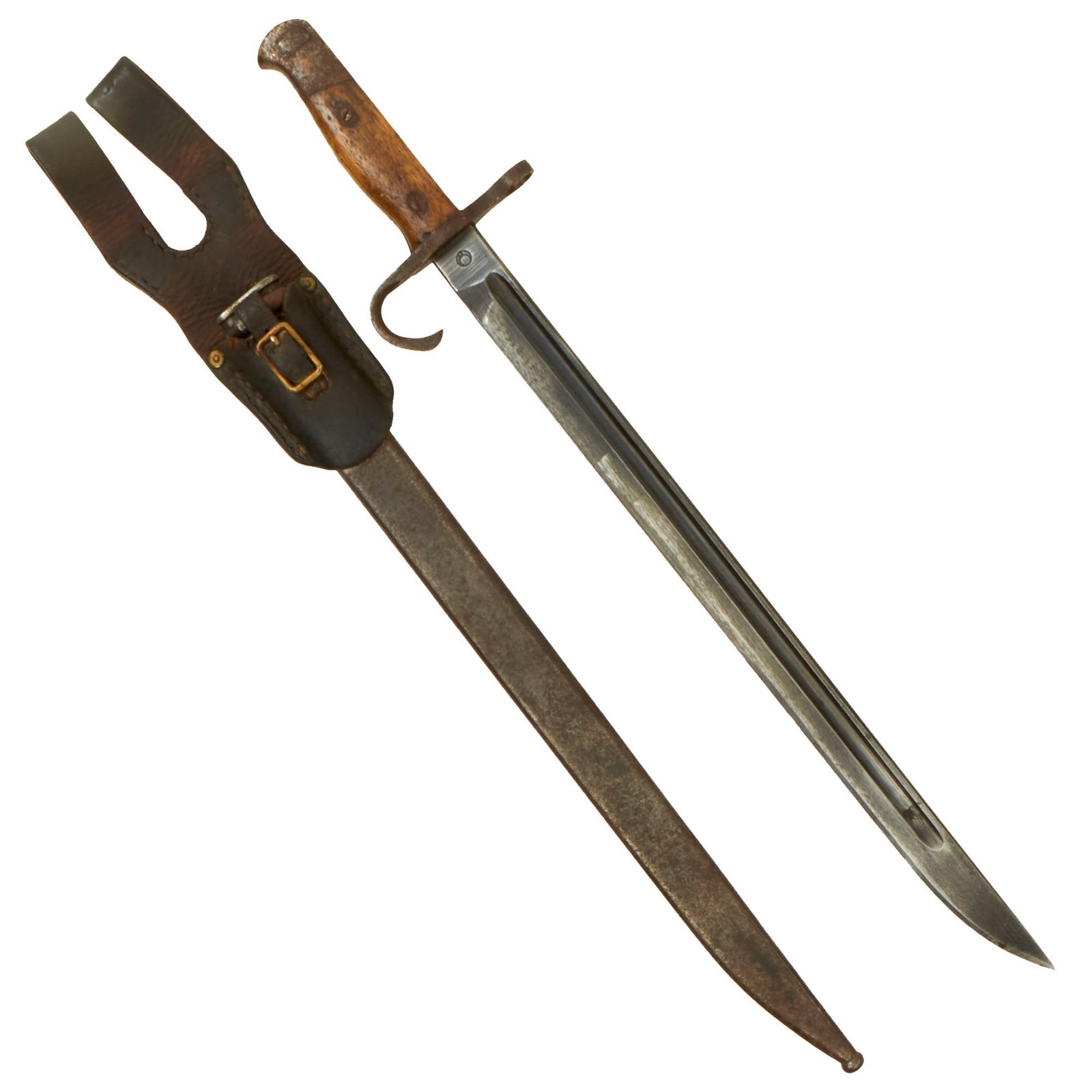 Buy Original Japanese Pre-WWII Arisaka Type 30 Bayonet by Nagoya Arsenal with Scabbard & Frog | Original Firearms Antique For Sale