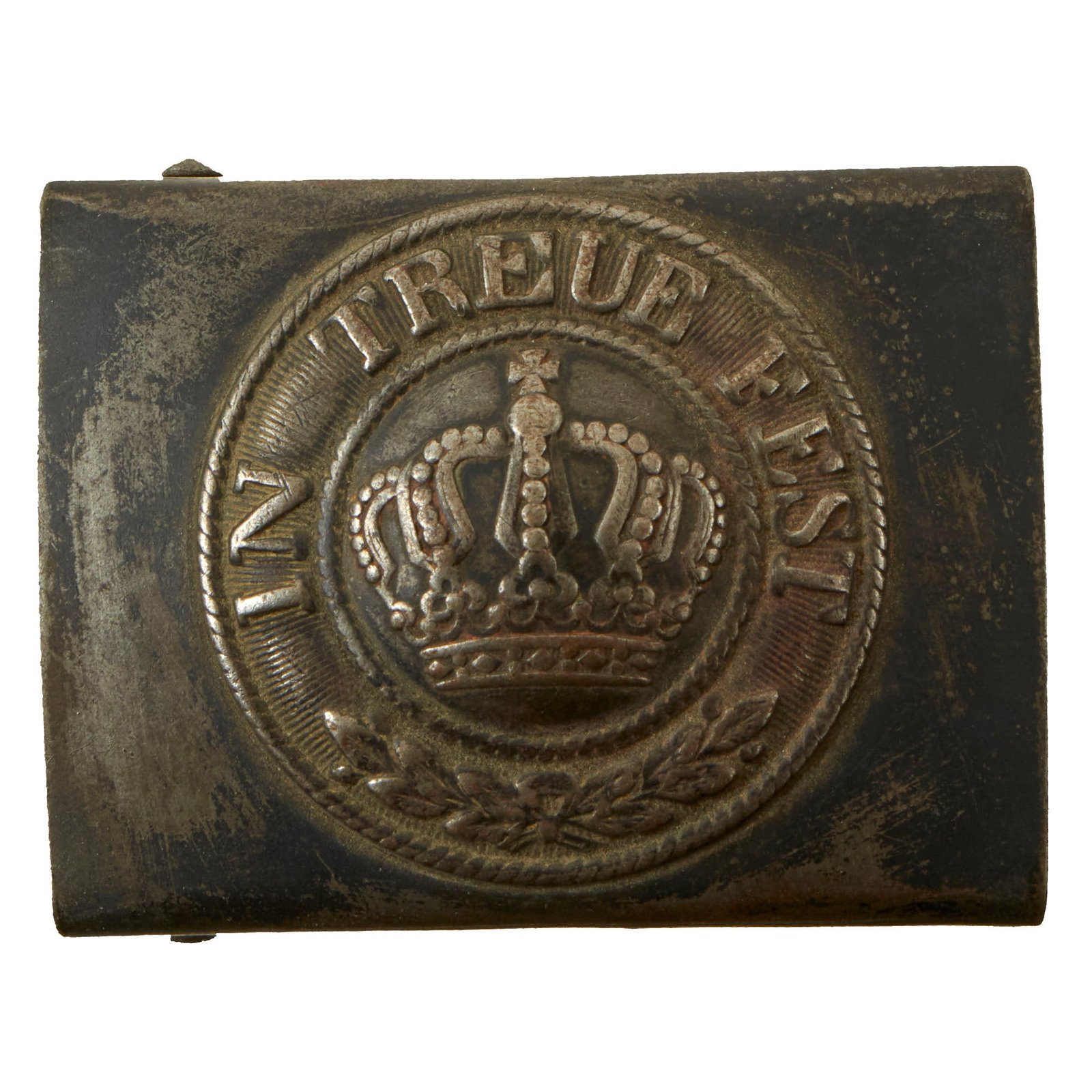 Buy Original Imperial German WWI Bavaria State Enlisted Man’s Belt Buckle - In Treue Fest | Original Firearms Antique For Sale