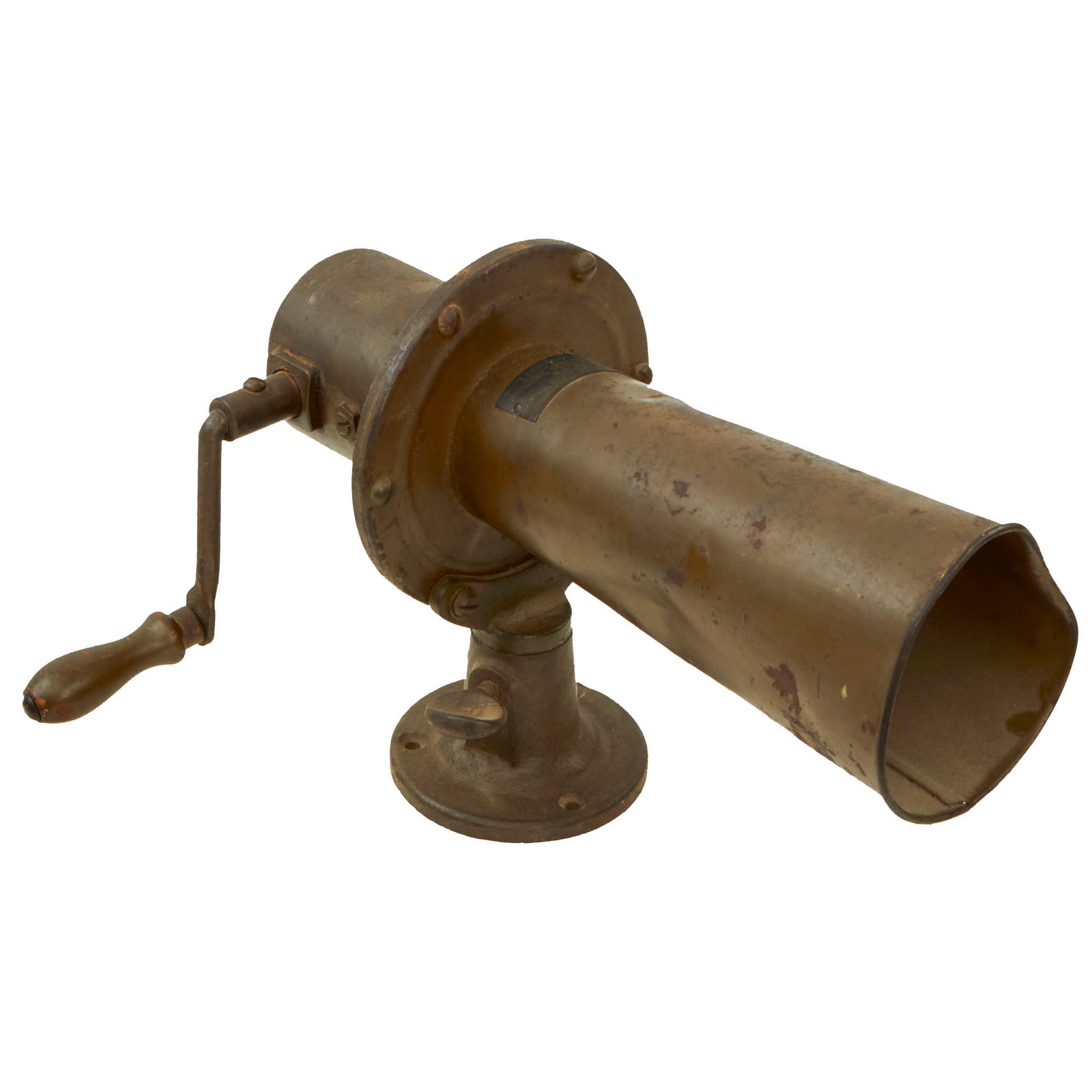 Buy Original WWI U.S. Army Chemical Warfare Service "Klaxon" Siren by Sparton U.S.H. - Fully Functional | Original Firearms Antique For Sale