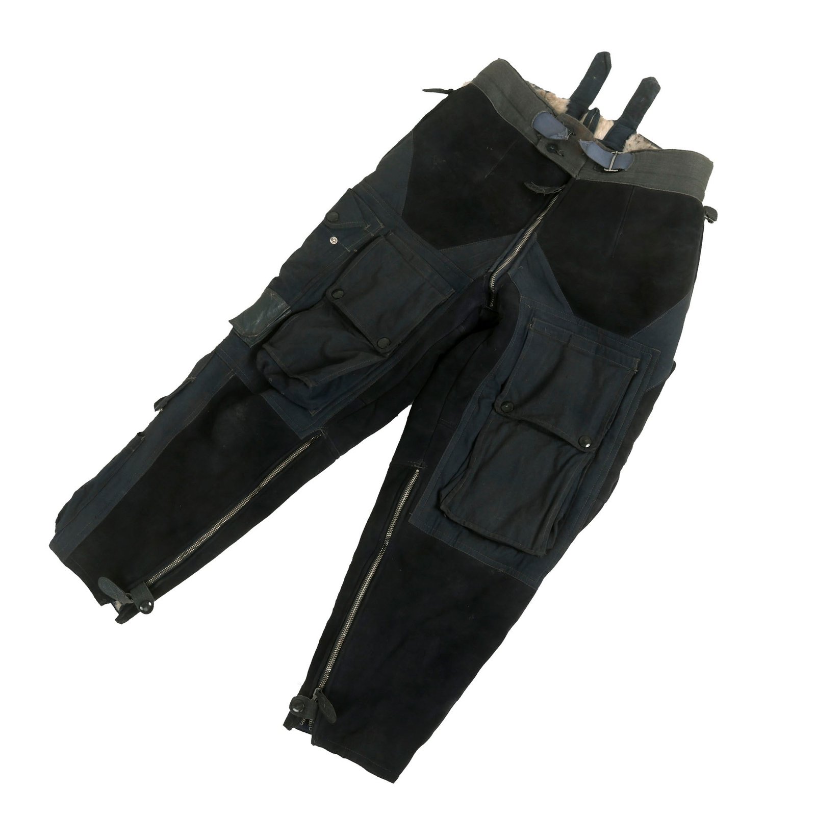 Buy Original German WWII Luftwaffe Fur-lined Winter Flying "Channel Pants" Trousers - Unissued Condition | Original Firearms Antique For Sale