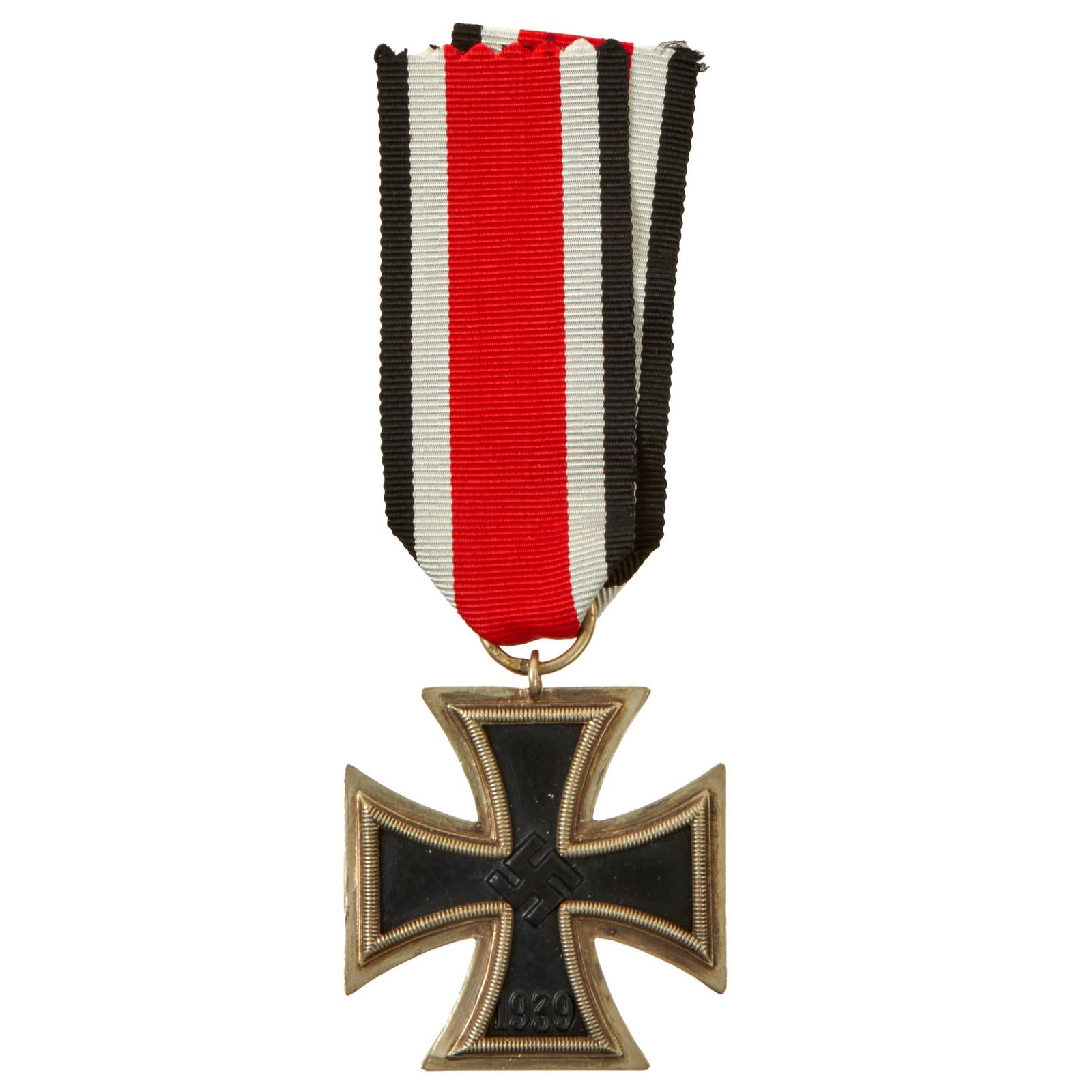 Buy Original German WWII Wehrmacht Iron Cross 2nd Class 1939 by with Ribbon - Unclear Maker Marking - EKII | Original Firearms Antique For Sale