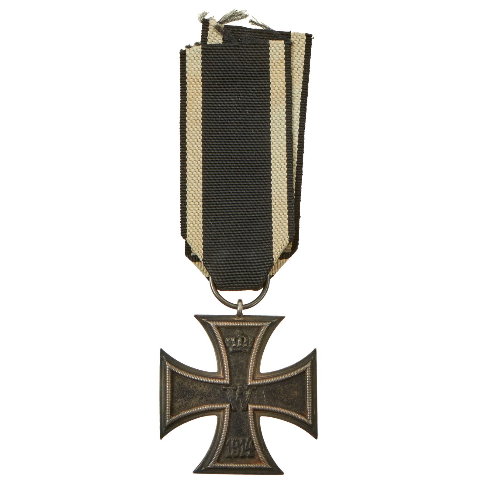 Buy Original Imperial German WWI Prussian Iron Cross 2nd Class 1914 with Ribbon | Original Firearms Antique For Sale