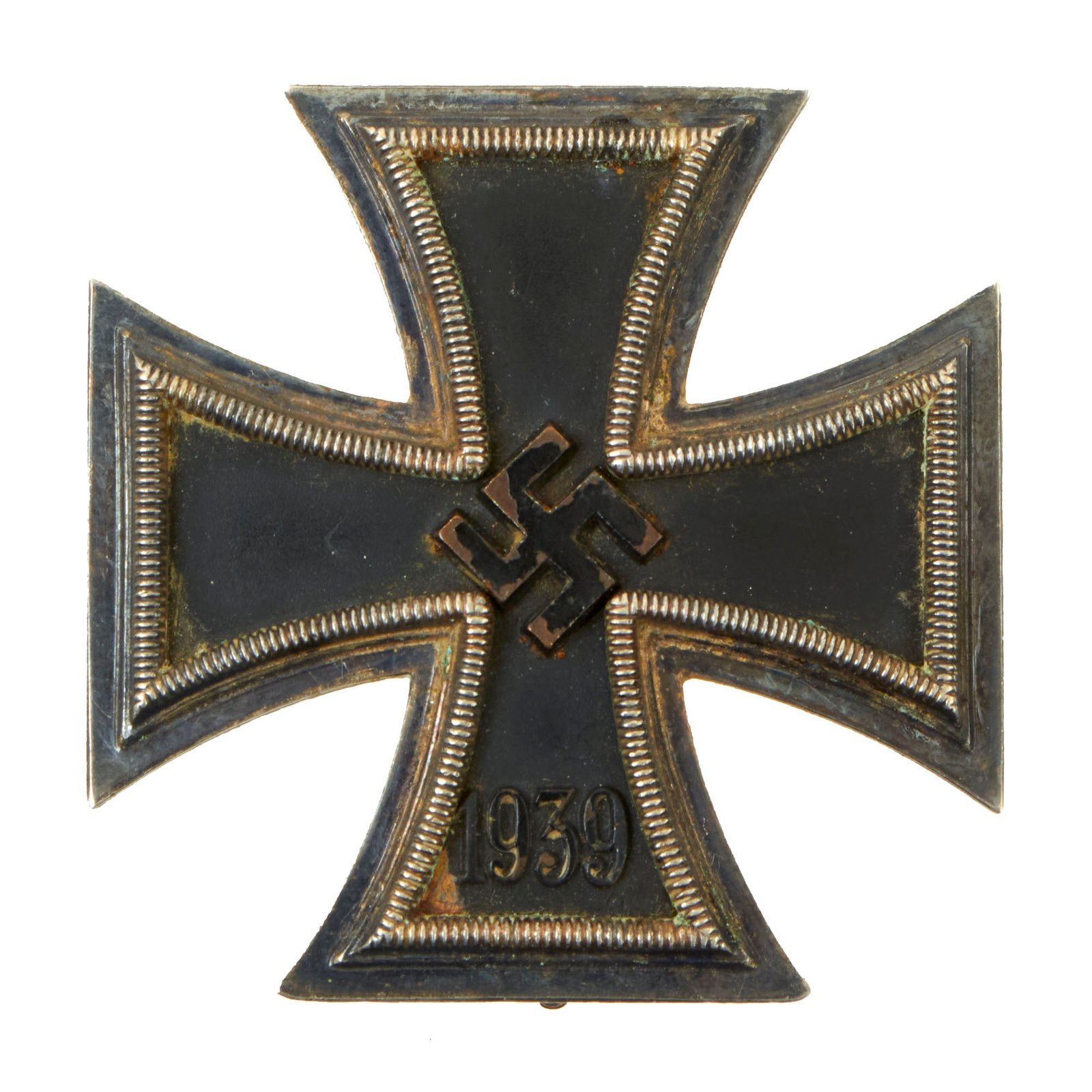 Buy Original German WWII Vaulted Iron Cross First Class 1939 with Pinback - EKI - Unmarked | Original Firearms Antique For Sale