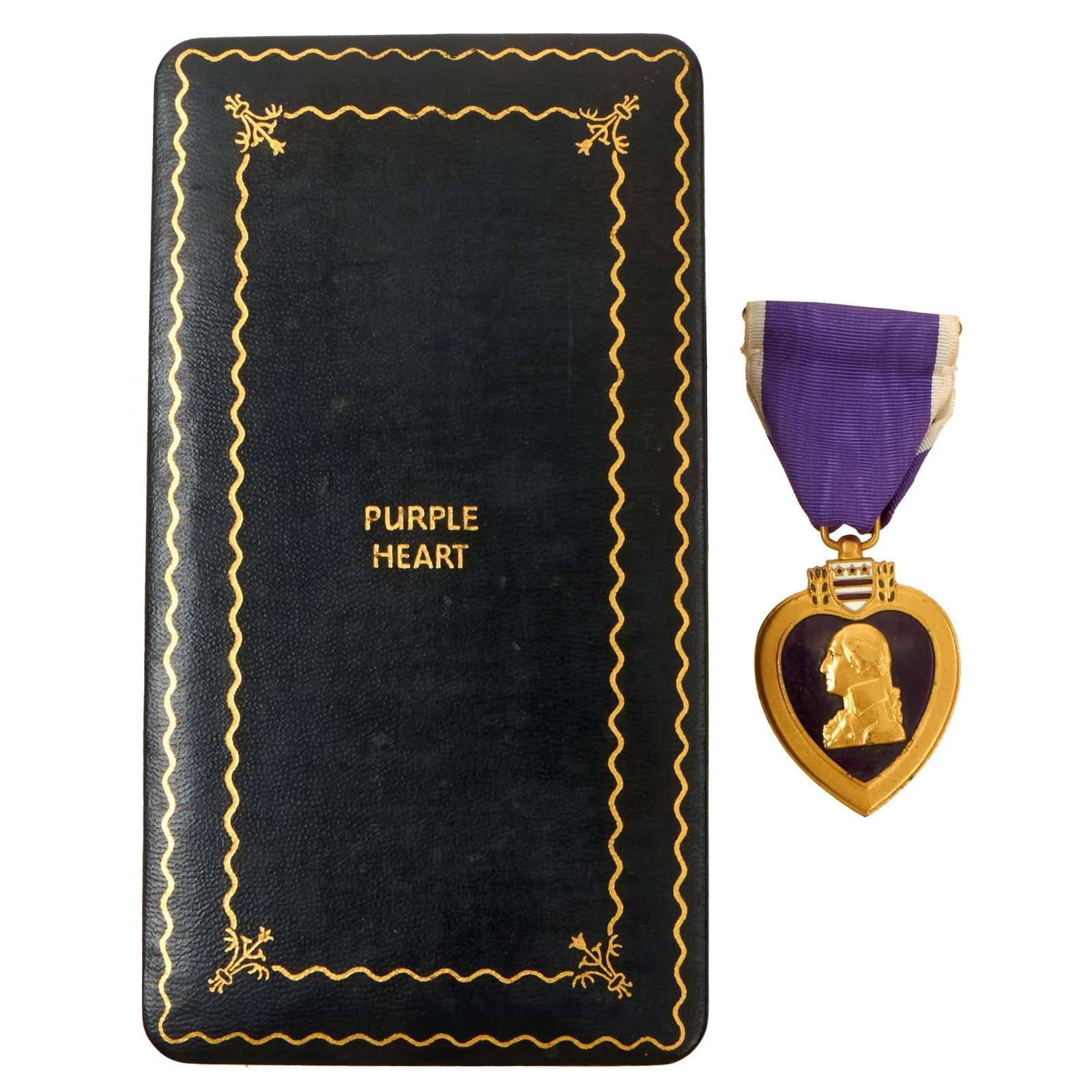 Buy Original U.S. WWII Numbered Purple Heart Medal in Original Presentation Case - #453559 | Original Firearms Antique For Sale