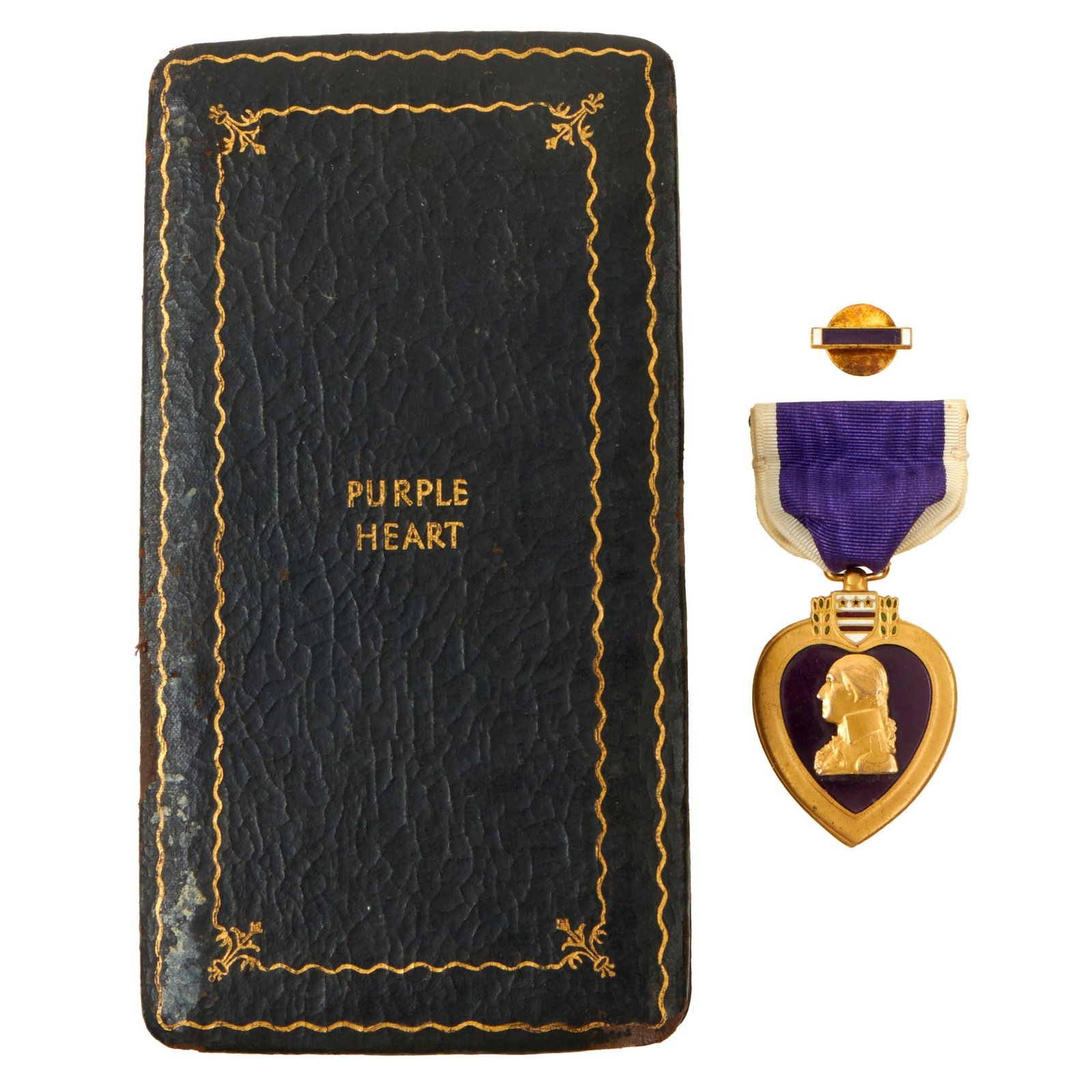 Buy Original U.S. WWII Numbered Purple Heart Medal in Original Presentation Case - #445807 | Original Firearms Antique For Sale