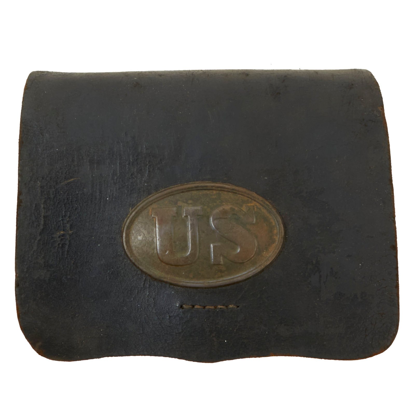 Buy Original U.S. Civil War M1855/61 .58 Caliber Cartridge Box with Original Tins & US Box Plate | Original Firearms Antique For Sale