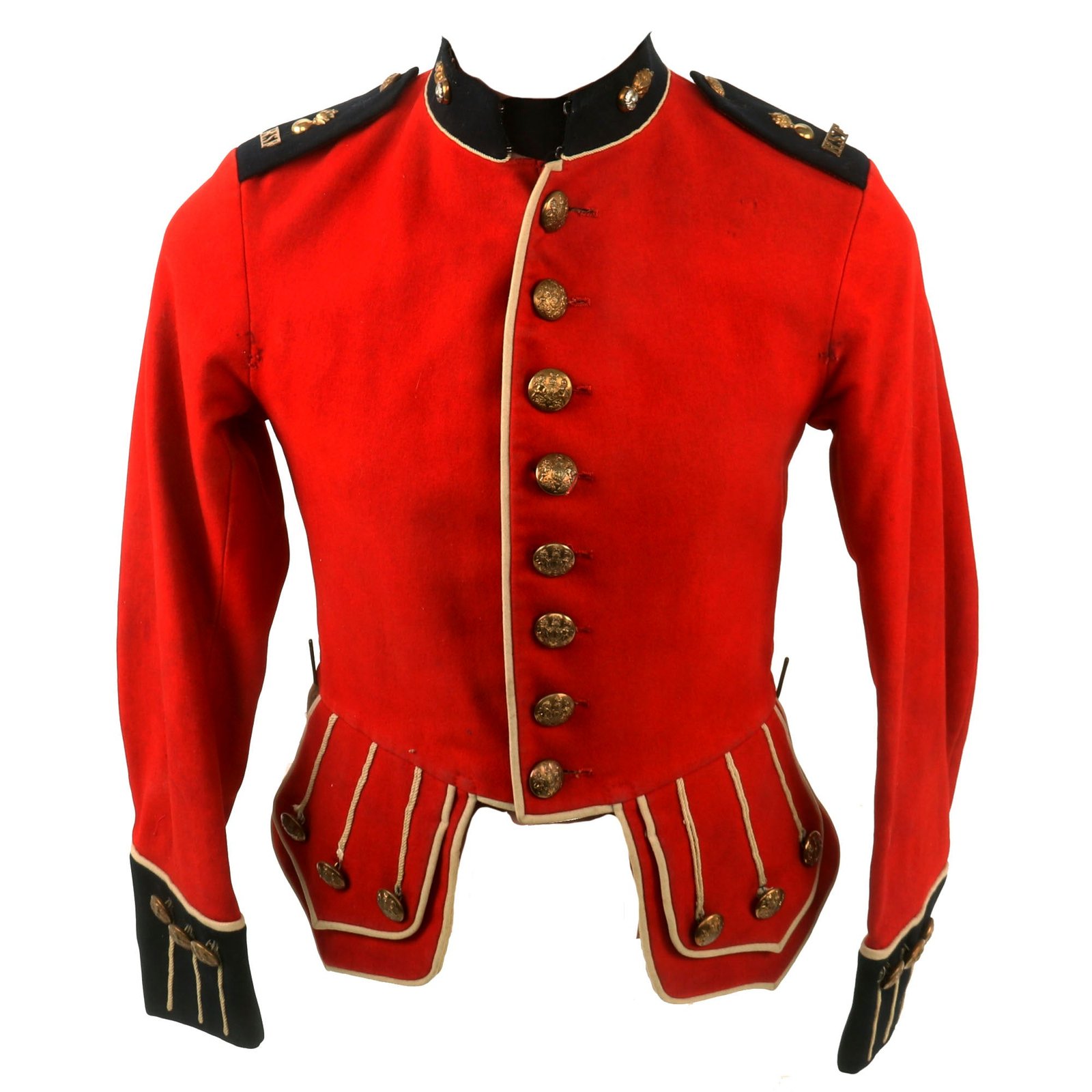 Buy Original British Pre-WWI Scottish Royal Scots Fusiliers Scarlet Red Dress Doublet | Original Firearms Antique For Sale