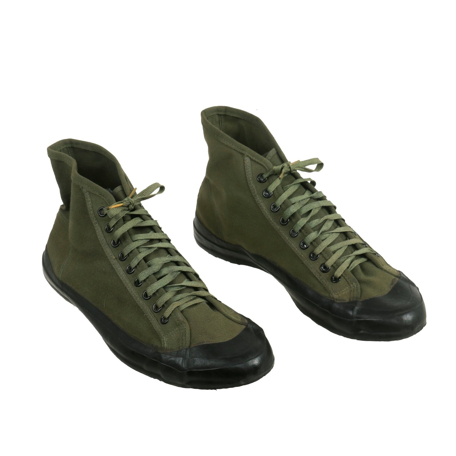 Buy Original U.S. WWII Unissued US Marine Corps 1945 Dated “Converse” Style Jungle Sneakers by the U.S. Rubber Company - Matched Pair, Size 11 | Original Firearms Antique For Sale