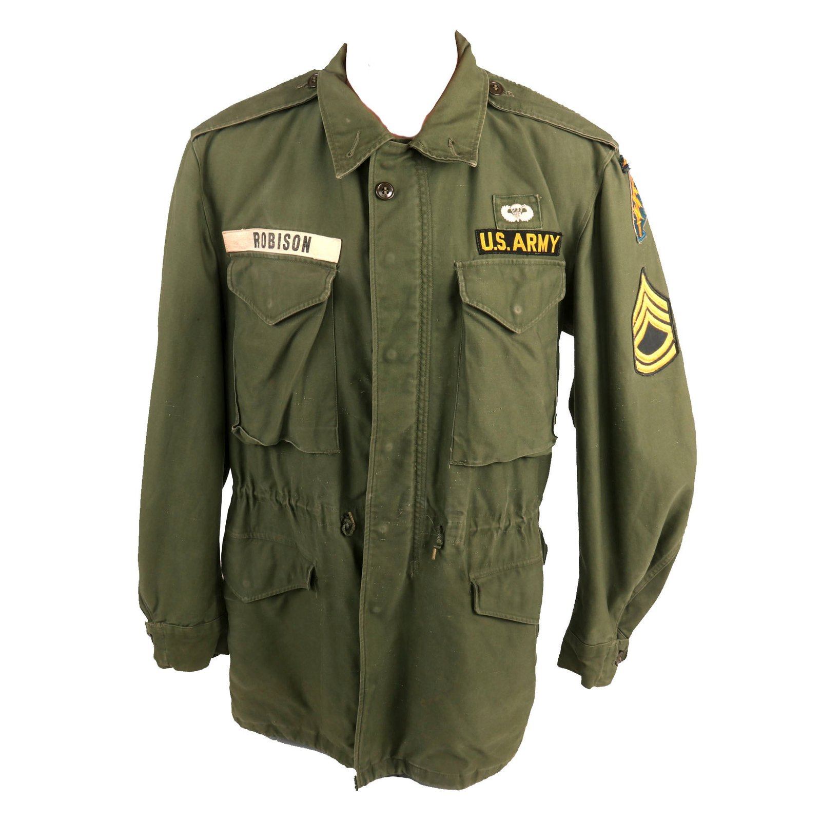 Buy Original U.S. Vietnam War M1951 1st Special Forces (Airborne) Field Jacket with Period Applied Insignia - Paratrooper’s Wings | Original Firearms Antique For Sale