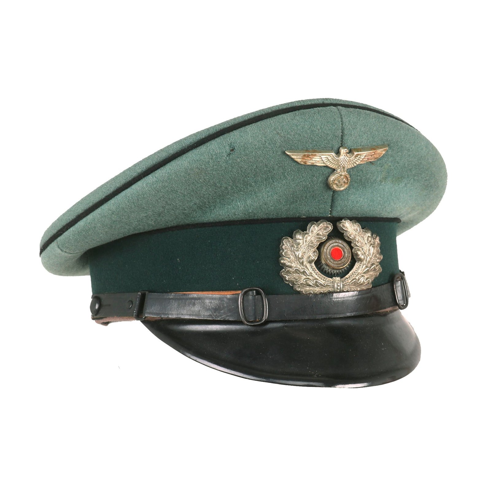Buy Original German WWII Named Heer Pioneer EM/NCO Schirmmütze Visor Crush Cap by Peküro | Original Firearms Antique For Sale