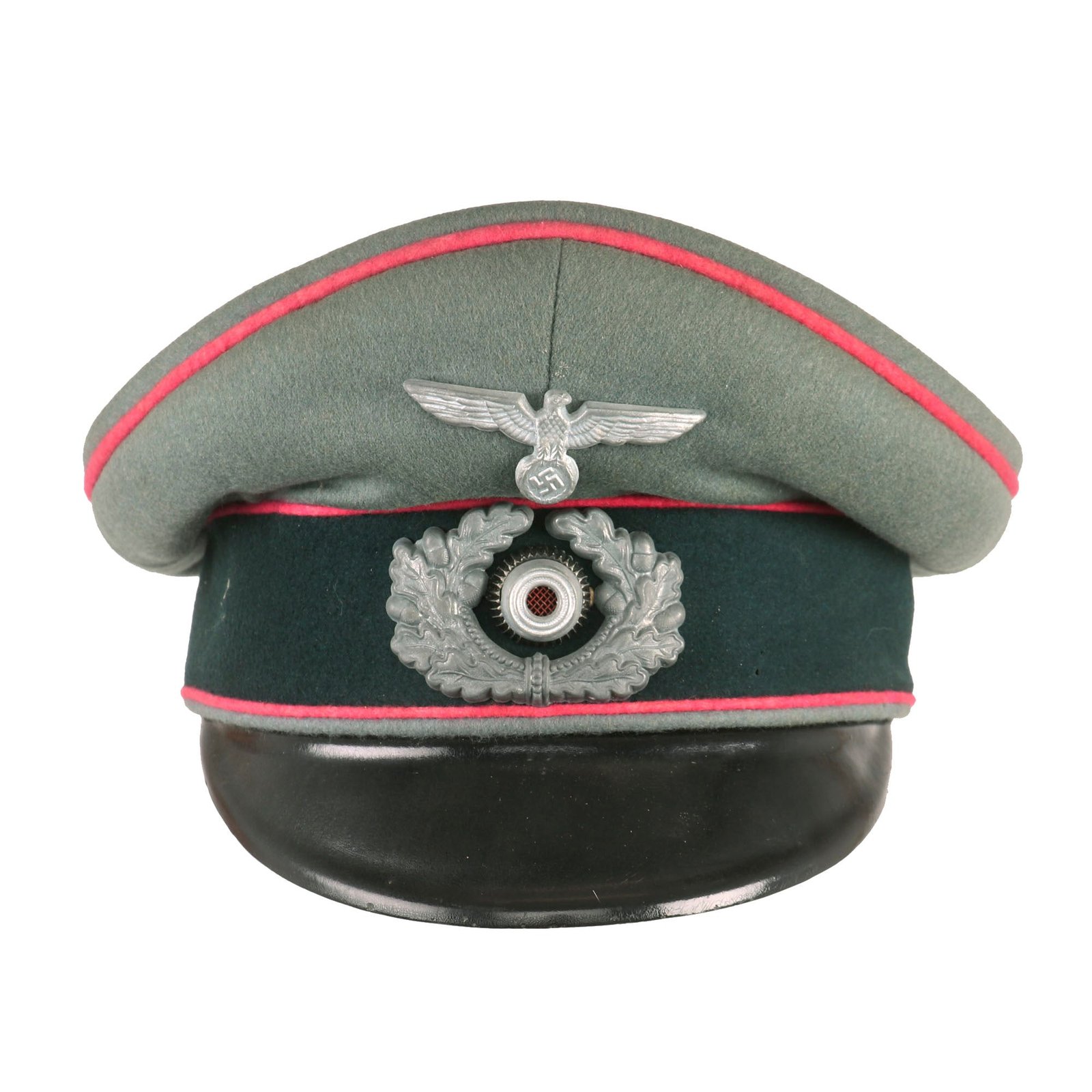 Buy Original German WWII Heer Panzer Armored Corps Officers Schirmmütze Visor Crush Cap by EREL | Original Firearms Antique For Sale