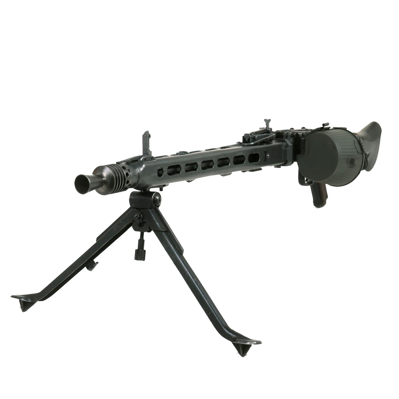 Buy Original German WWII MG 42 Display Machine Gun with Basket Belt Carrier and Bipod | Original Firearms Antique For Sale