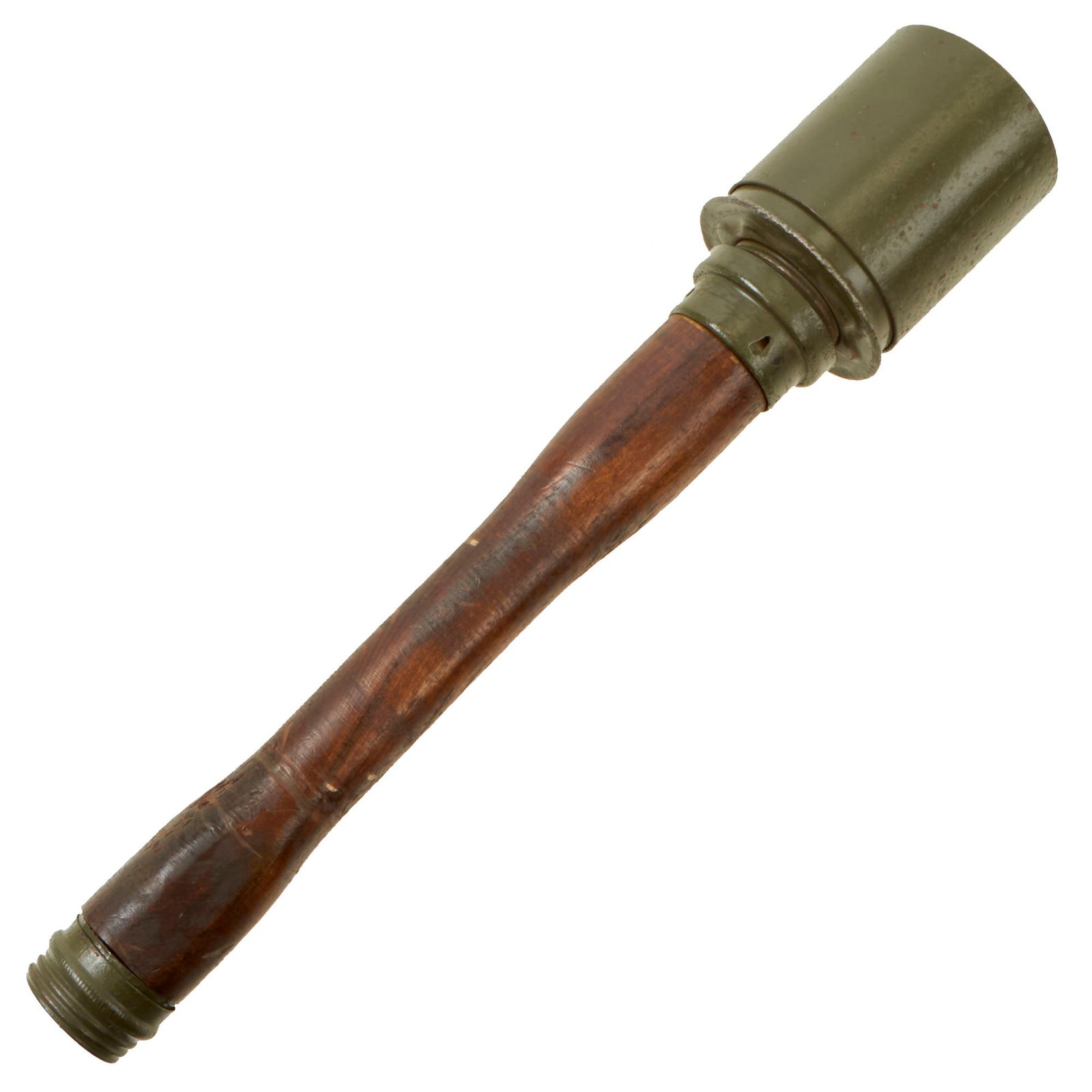 Buy Original German WWII Inert 1944 dated M24 Stick Grenade by Hermann Nier with Fragmentation Sleeve - Stielhandgranate | Original Firearms Antique For Sale