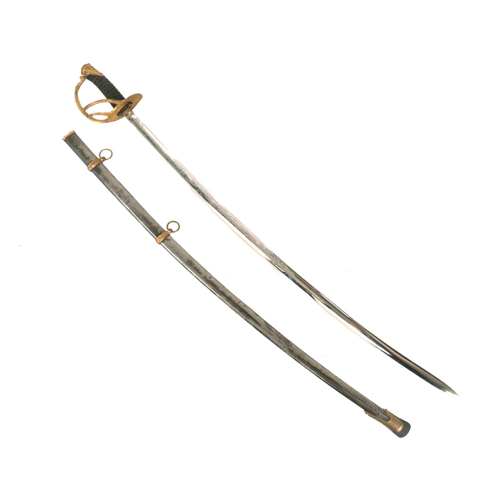 Buy Original RARE U.S. Indian Wars Model 1872 Cavalry OFFICER’S Saber by Springfield Armory (1 of 2,476 Made!) | Original Firearms Antique For Sale