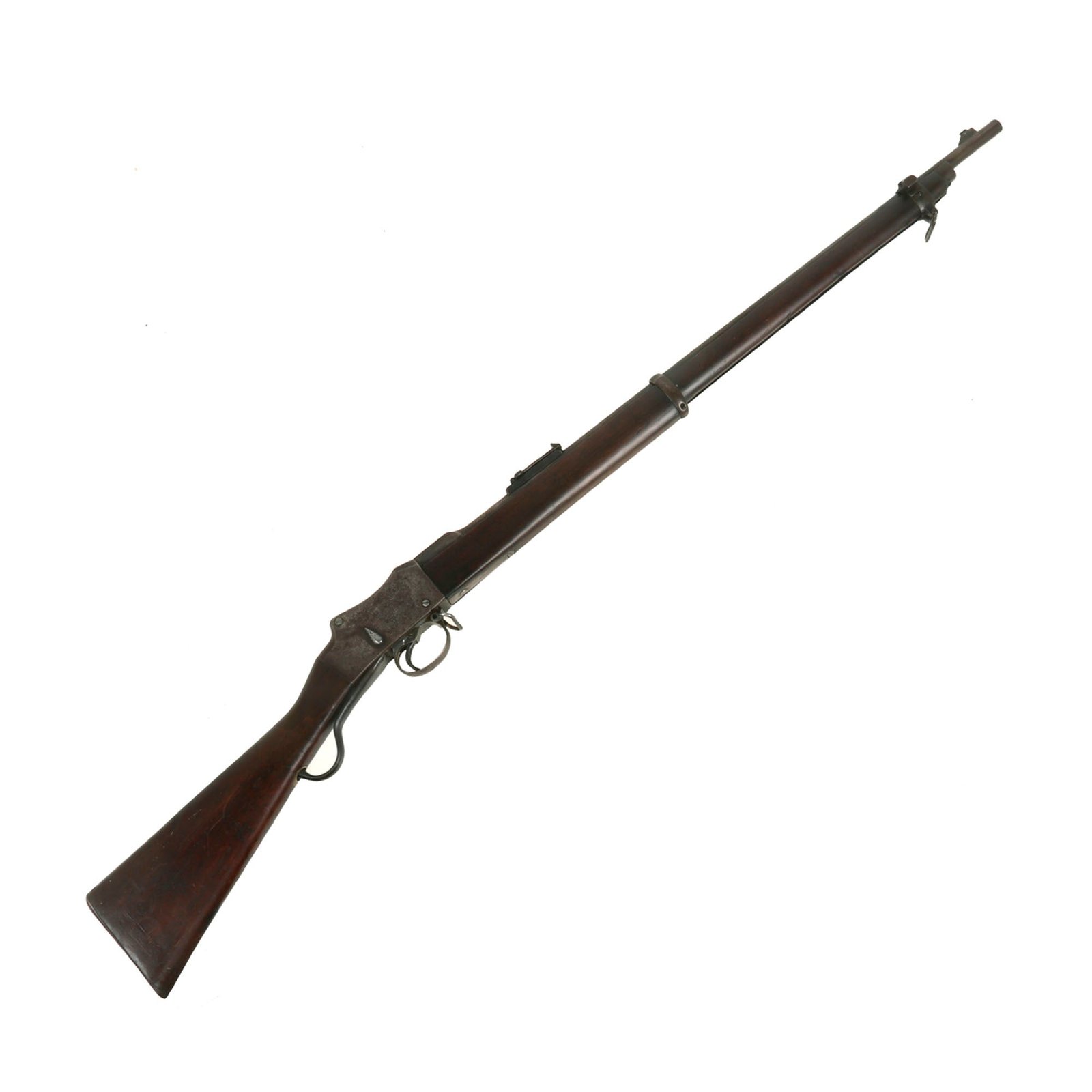 Buy Original British P-1885 Martini-Henry MkIV Rifle Converted to .22 Rimfire Trainer by C.G. Bonehill - dated 1886 | Original Firearms Antique For Sale