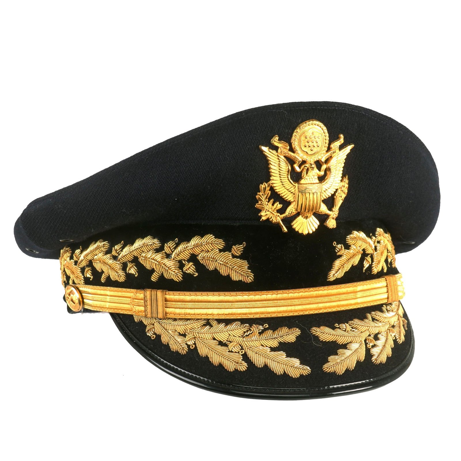 Buy Original U.S. Vietnam War Era General Officer’s Dress Blue Uniform Peaked Visor Cap by Devonshire | Original Firearms Antique For Sale
