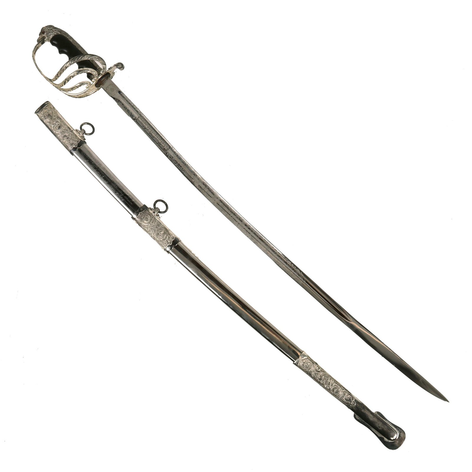 Buy Original U.S. Ornate M-1902 Army Officer's Presentation Sword With Eagle Head Pommel by N.S. Meyer | Original Firearms Antique For Sale