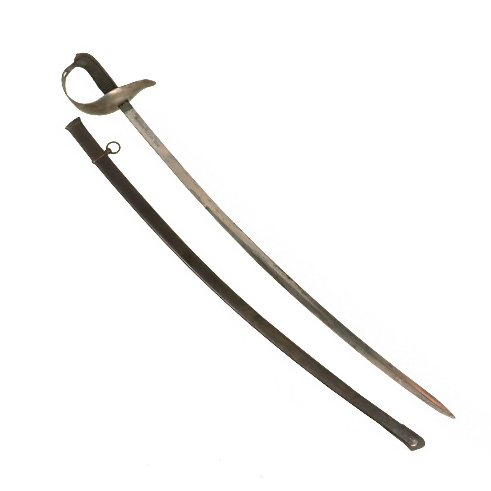 Buy Original Spanish 1896 Dated Spanish-American War Officer’s Sword and Scabbard by Artillería Fábrica de Toledo | Original Firearms Antique For Sale