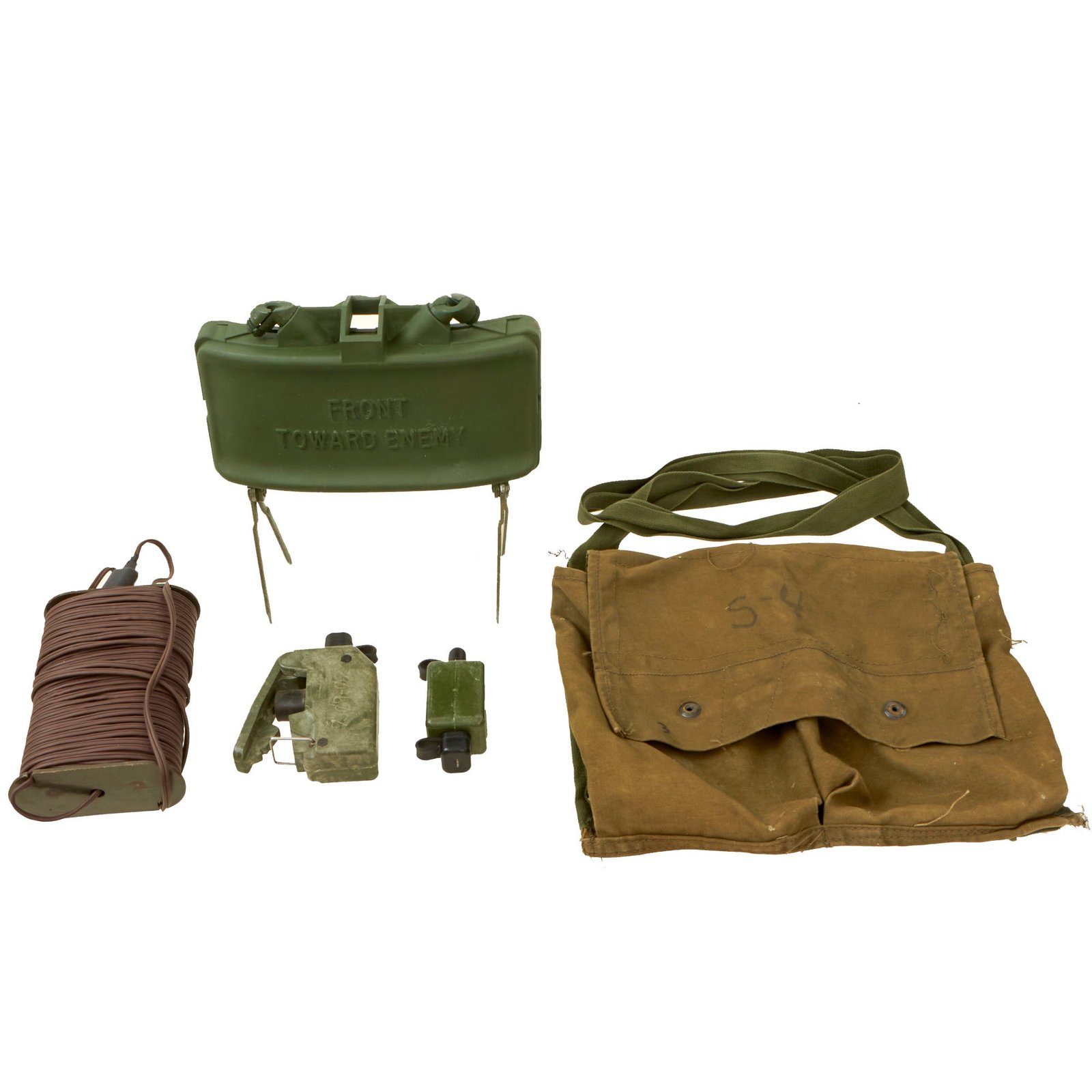 Buy Original U.S. Vietnam War M68 Claymore Mine Training Kit with Canvas Carry Bag - Inert | Original Firearms Antique For Sale
