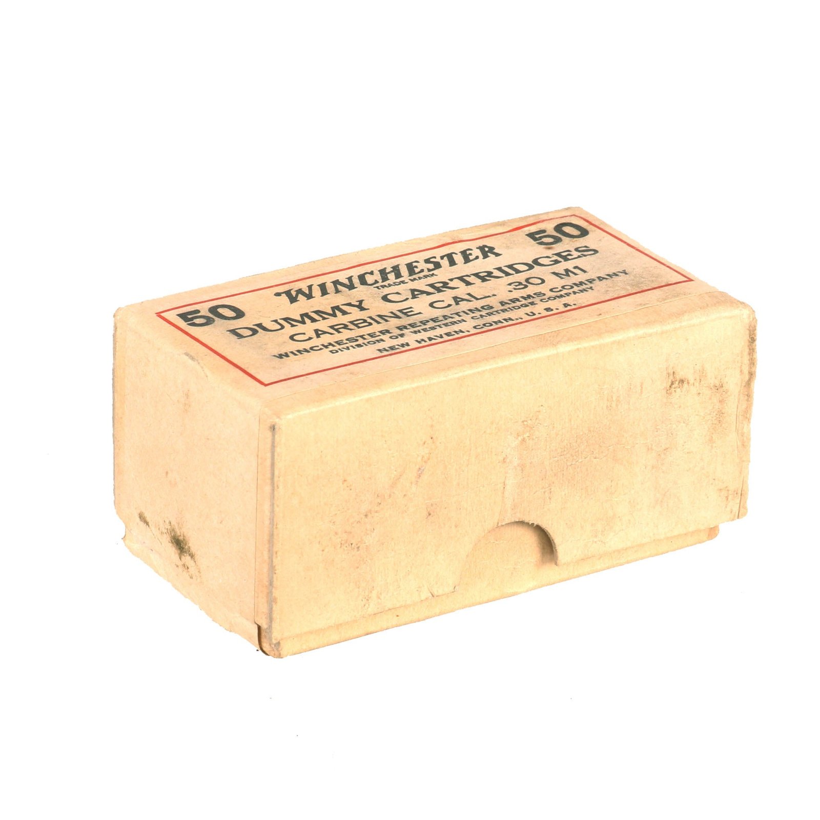 Buy Original U.S. WWII Sealed Box of Carbine Cal. .30 M1 Carbine Ammunition by Winchester | Original Firearms Antique For Sale