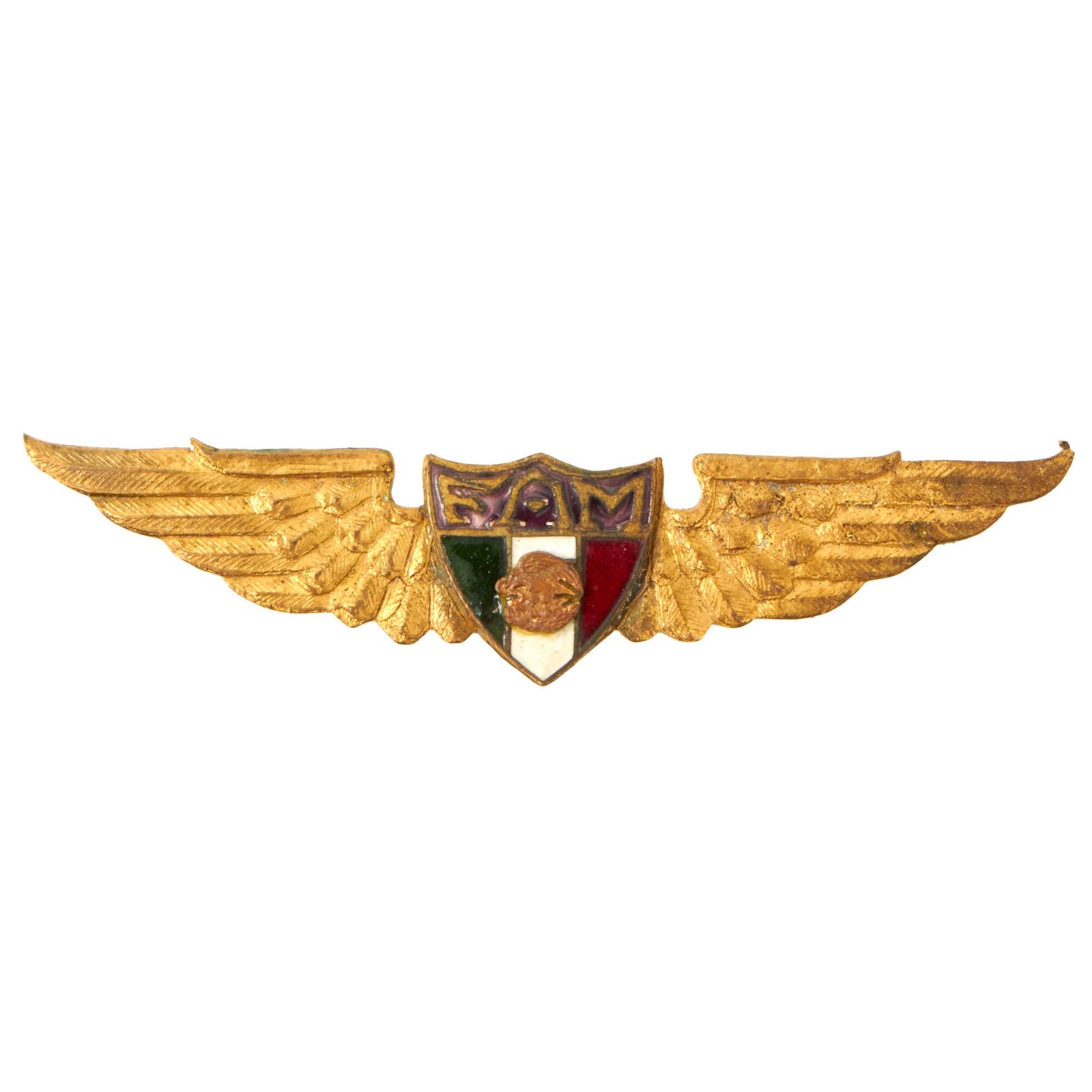 Buy Original Mexican WWII Aztec Eagles 201st Squadron Philippine-Made Pilot Wings - Only 30 Pilots Total | Original Firearms Antique For Sale