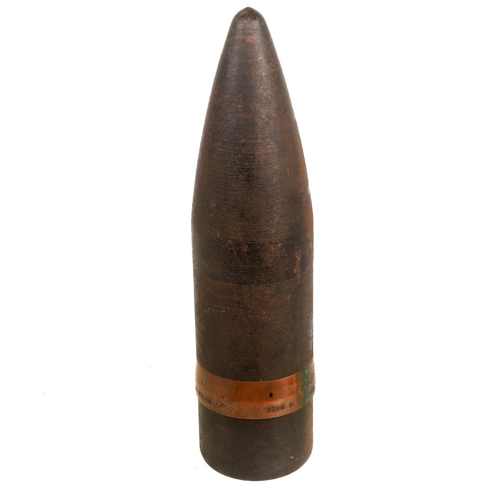 Buy Original Imperial Japanese WWII Inert 10 cm/65 Type 98 Naval Gun Artillery Shell Projectile - Approximately 105mm | Original Firearms Antique For Sale