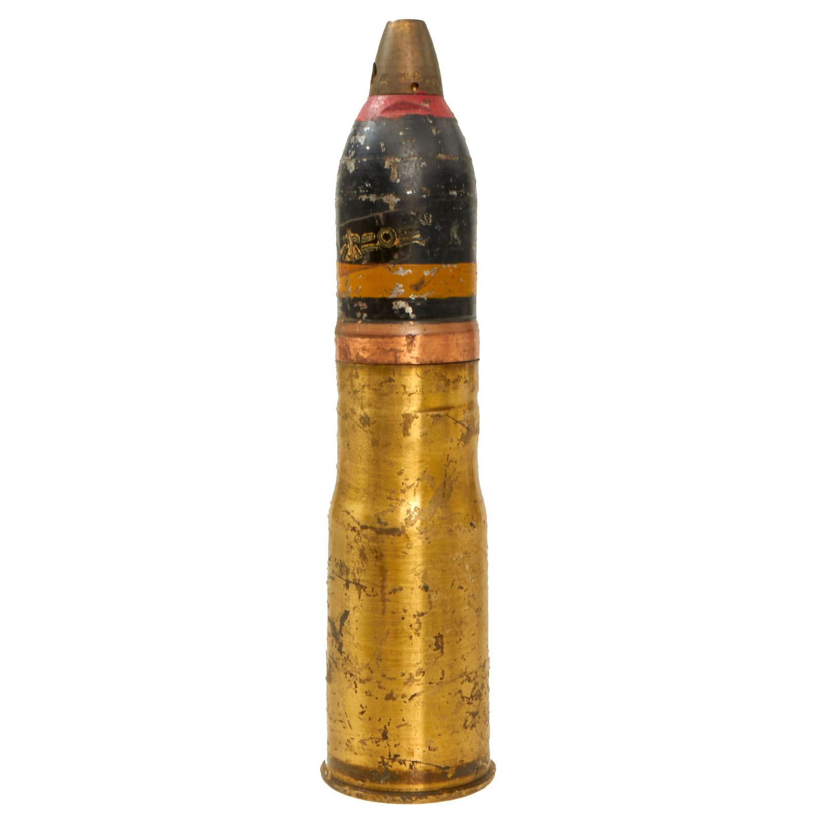 Buy Original Japanese WWII Inert 37mm High Explosive Round - 1944 Dated | Original Firearms Antique For Sale