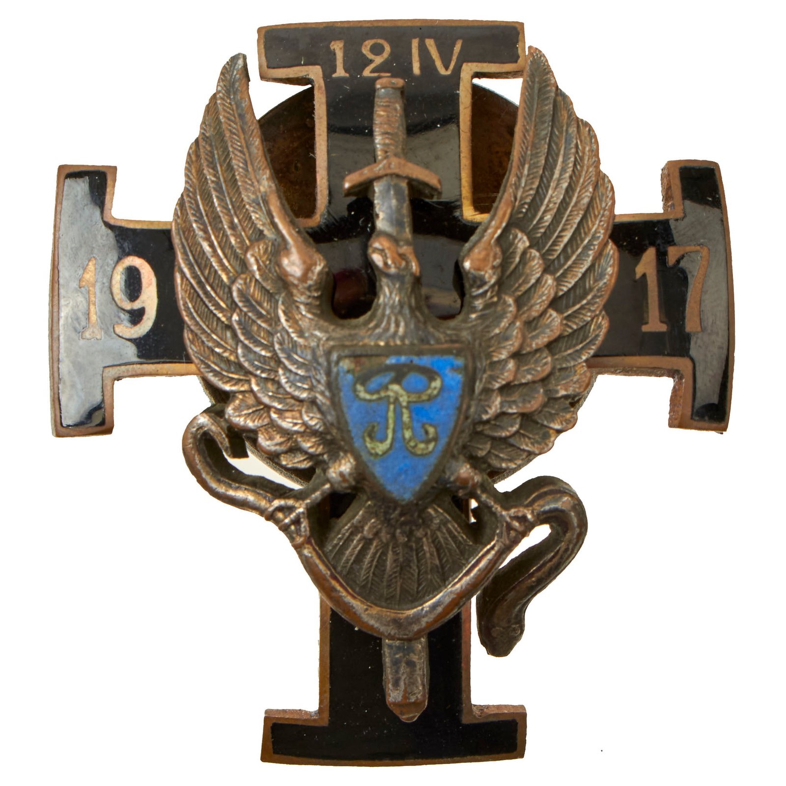Buy Original Pre-WWII Estonian War of Independence 1st Hussar Cavalry Regiment Badge - Formerly A.A.F. Tank Museum Collection | Original Firearms Antique For Sale