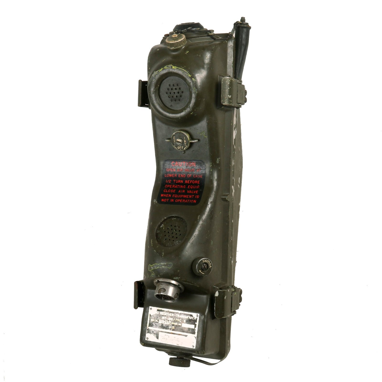 Buy Original U.S. Vietnam War Era RT-196/PRC-6 Radio Receiver Transmitter Walkie Talkie by Sentinel Radio Corp. | Original Firearms Antique For Sale