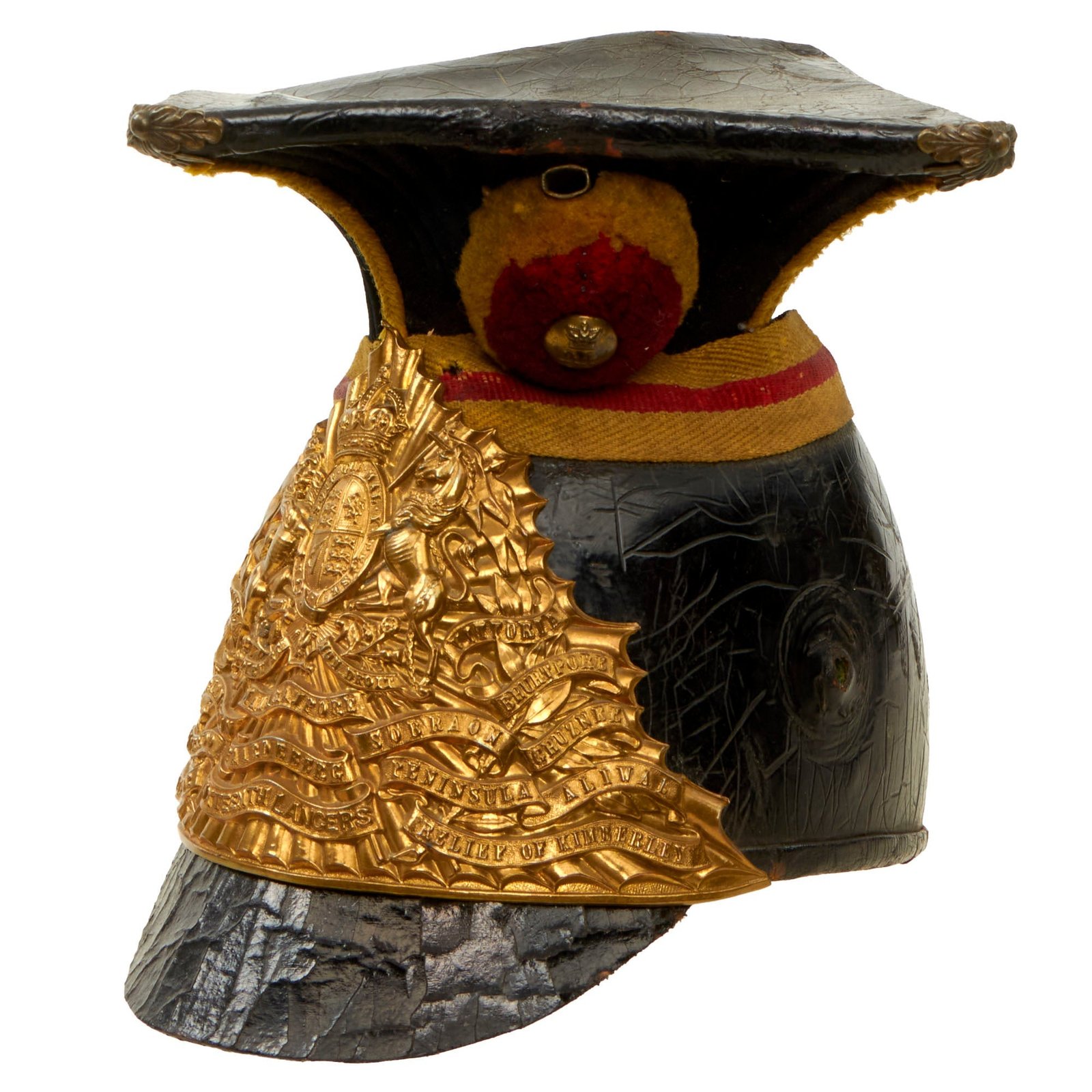 Buy Original British Victorian Era 16th Lancers Other Ranks Chapka Helmet - Circa 1902 | Original Firearms Antique For Sale